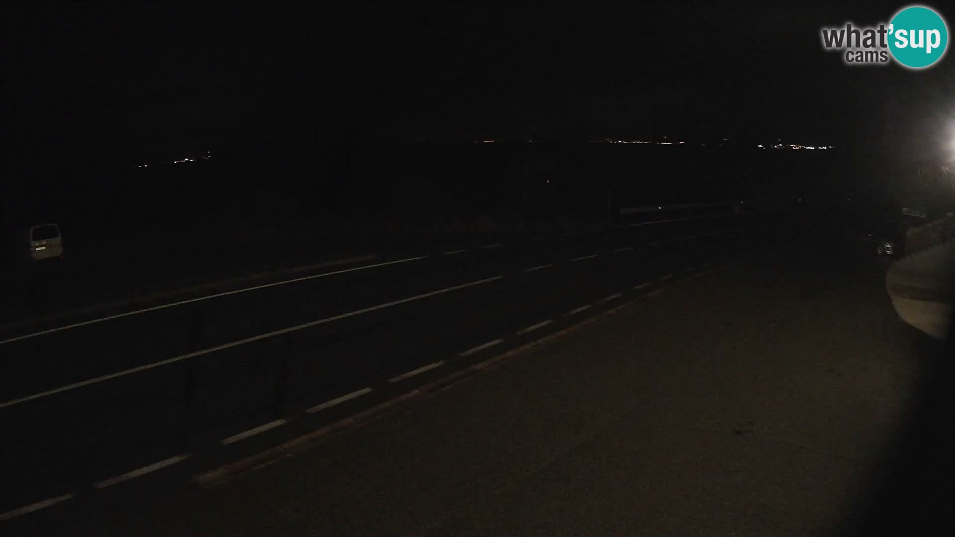 Webcam autoroute Adriatique D8 près de SENJ – vue sur l’île de KRK