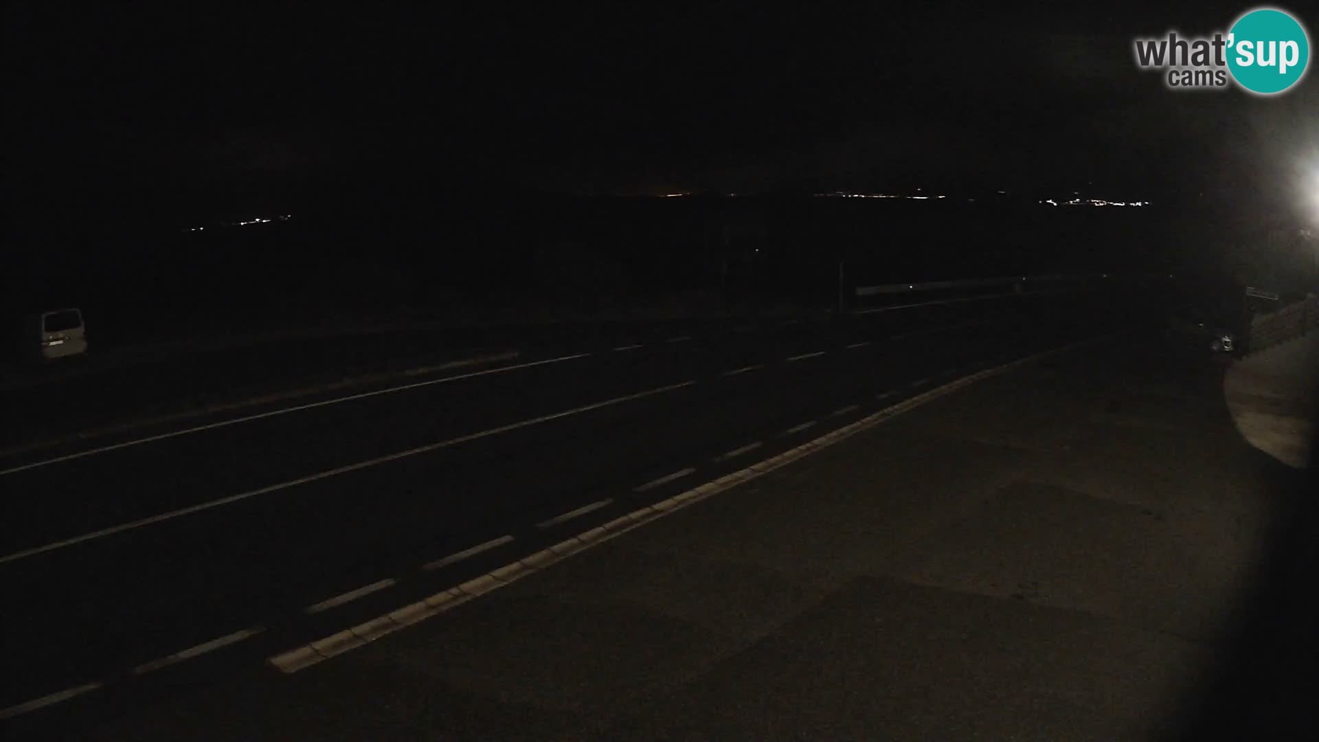 Webcam autoroute Adriatique D8 près de SENJ – vue sur l’île de KRK