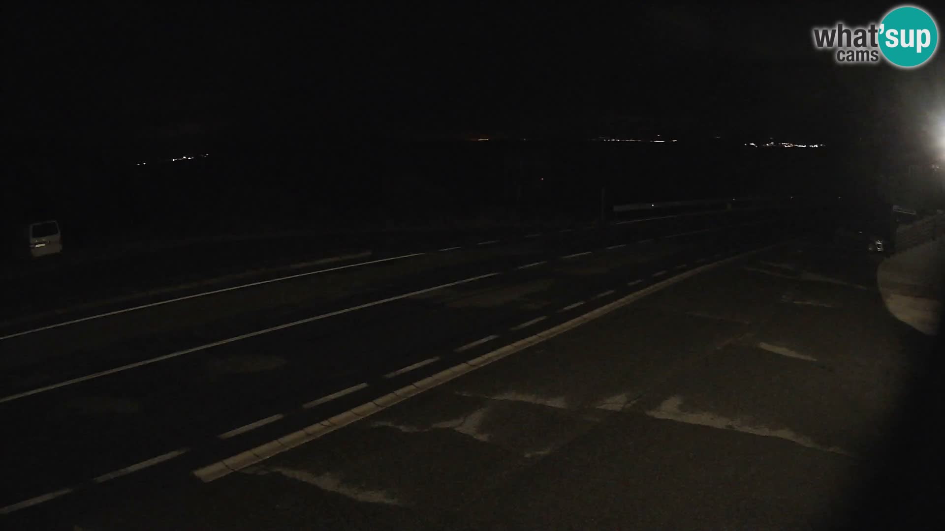 Webcam Adria-Autobahn D8 bei SENJ – Blick auf die Insel KRK