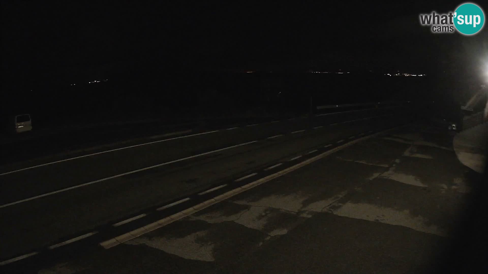 Webcam Adriatic highway D8 near SENJ – view to KRK island