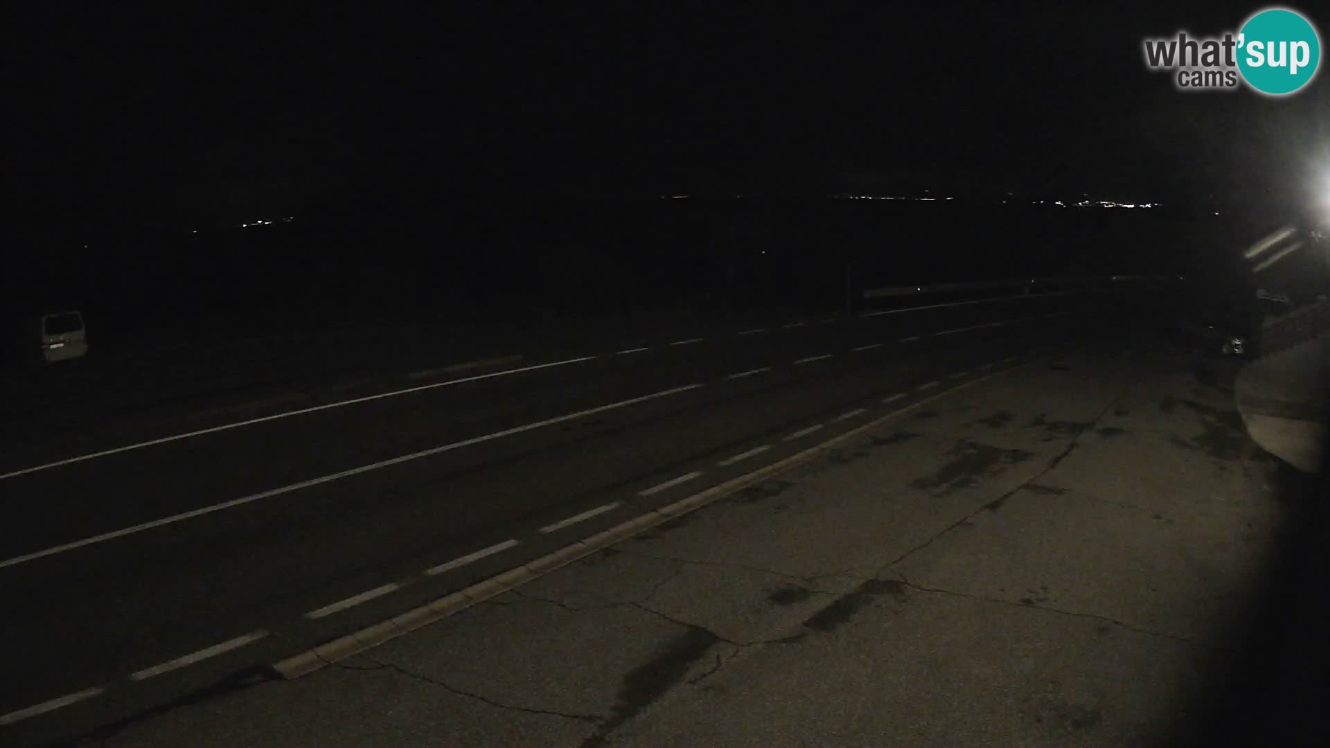 Webcam Adriatic highway D8 near SENJ – view to KRK island