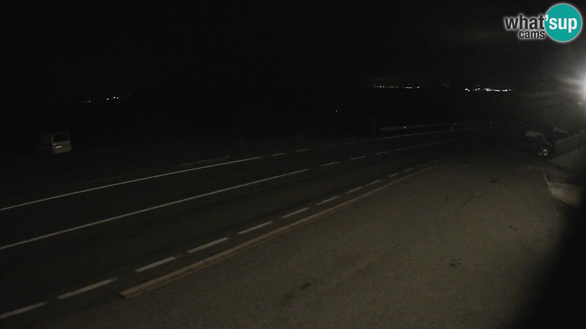 Webcam Adriatic highway D8 near SENJ – view to KRK island