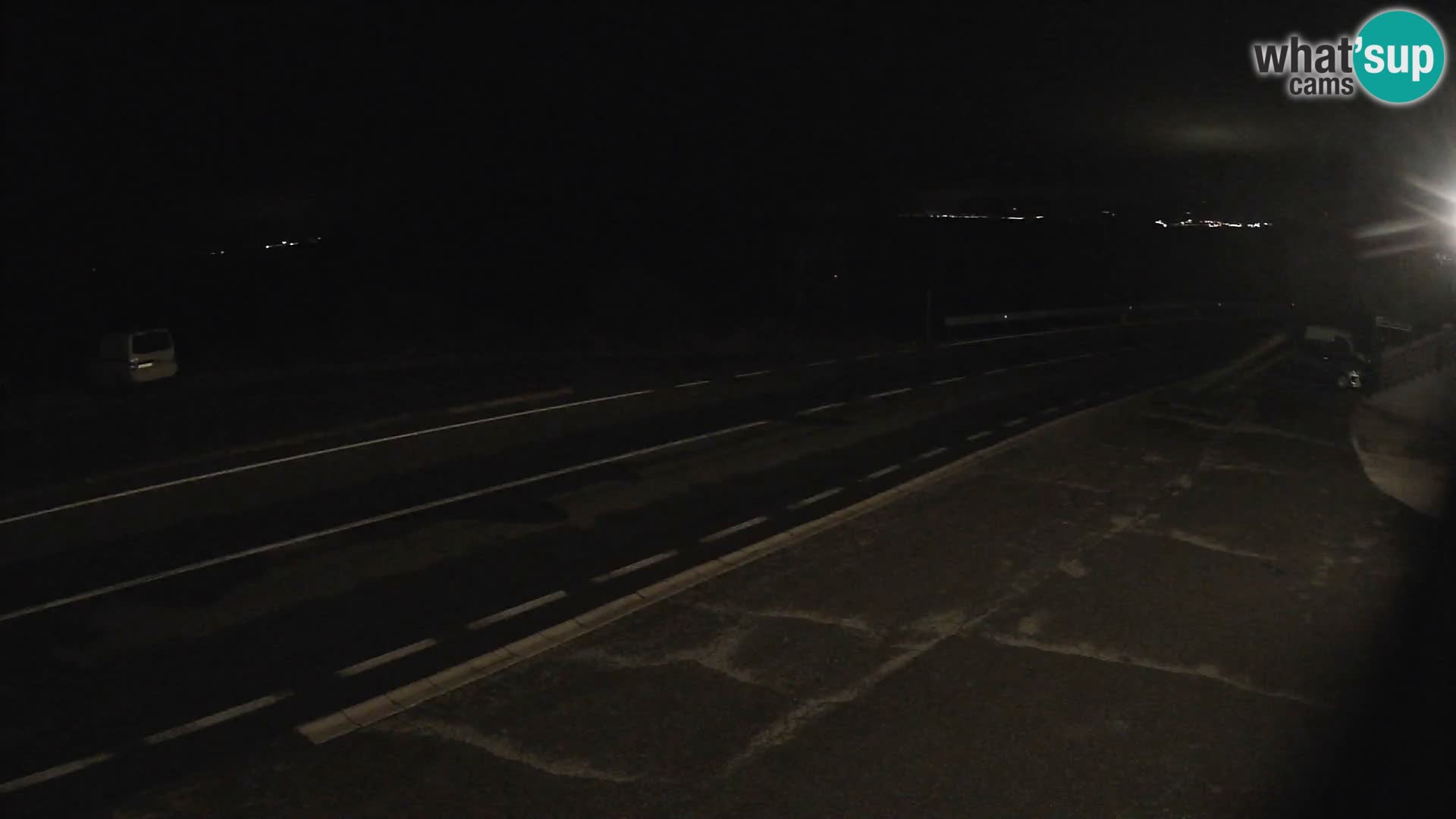 Webcam Adriatic highway D8 near SENJ – view to KRK island