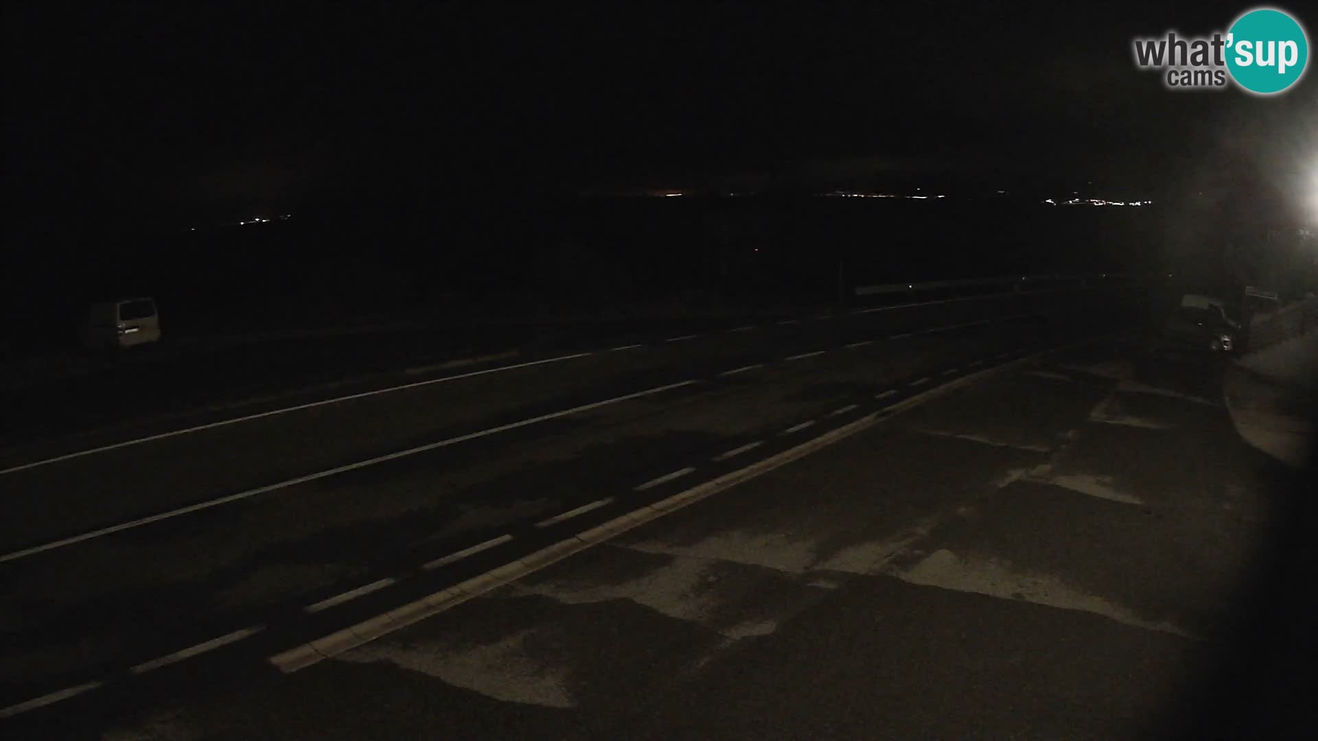 Webcam statale Adriatica D8 vicino SEGNA – Panorama su VEGLIA