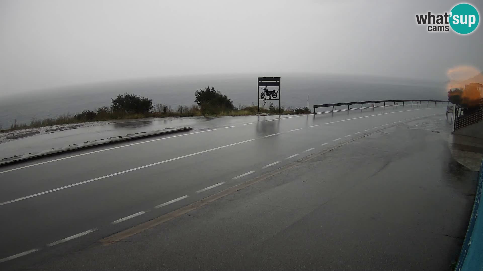Webcam statale Adriatica D8 vicino SEGNA – Panorama su VEGLIA