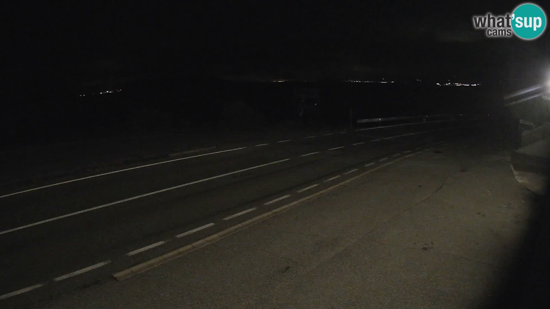 Webcam autoroute Adriatique D8 près de SENJ – vue sur l’île de KRK