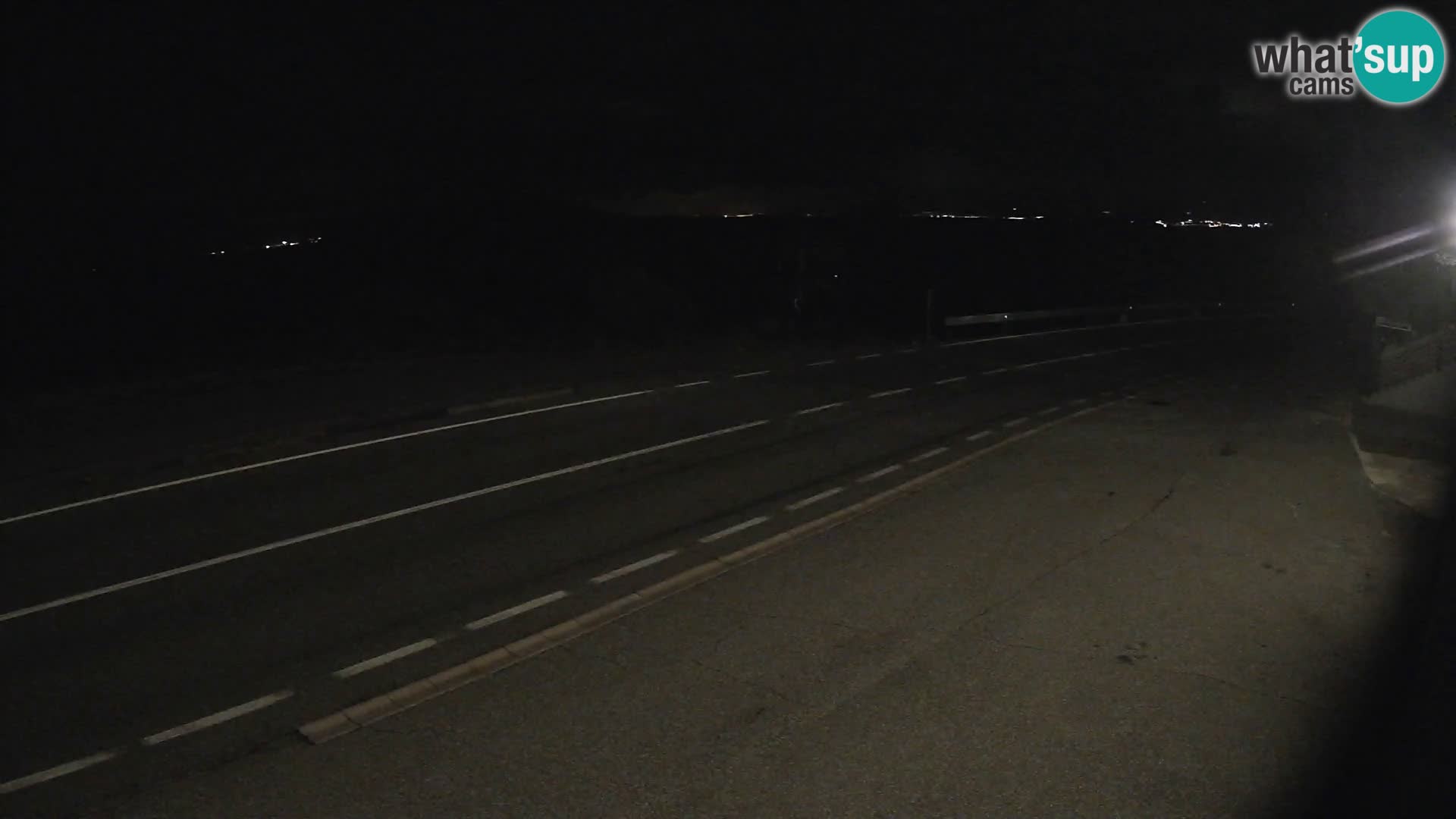Webcam autoroute Adriatique D8 près de SENJ – vue sur l’île de KRK
