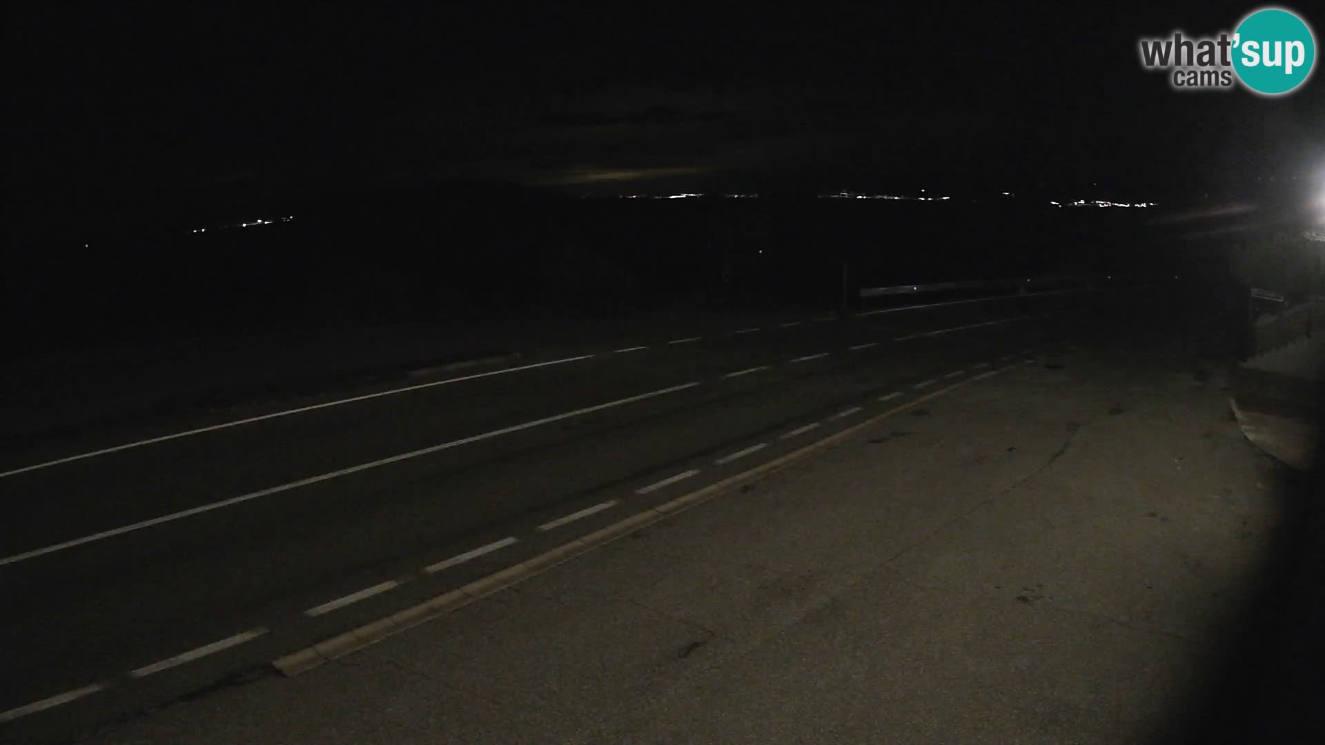 Webcam Adriatic highway D8 near SENJ – view to KRK island