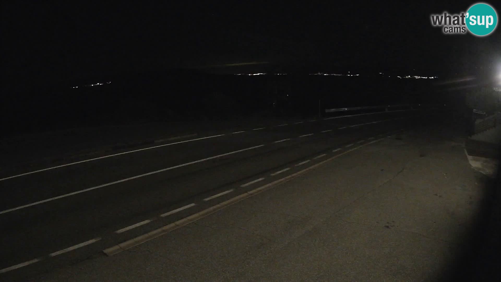 Webcam autoroute Adriatique D8 près de SENJ – vue sur l’île de KRK