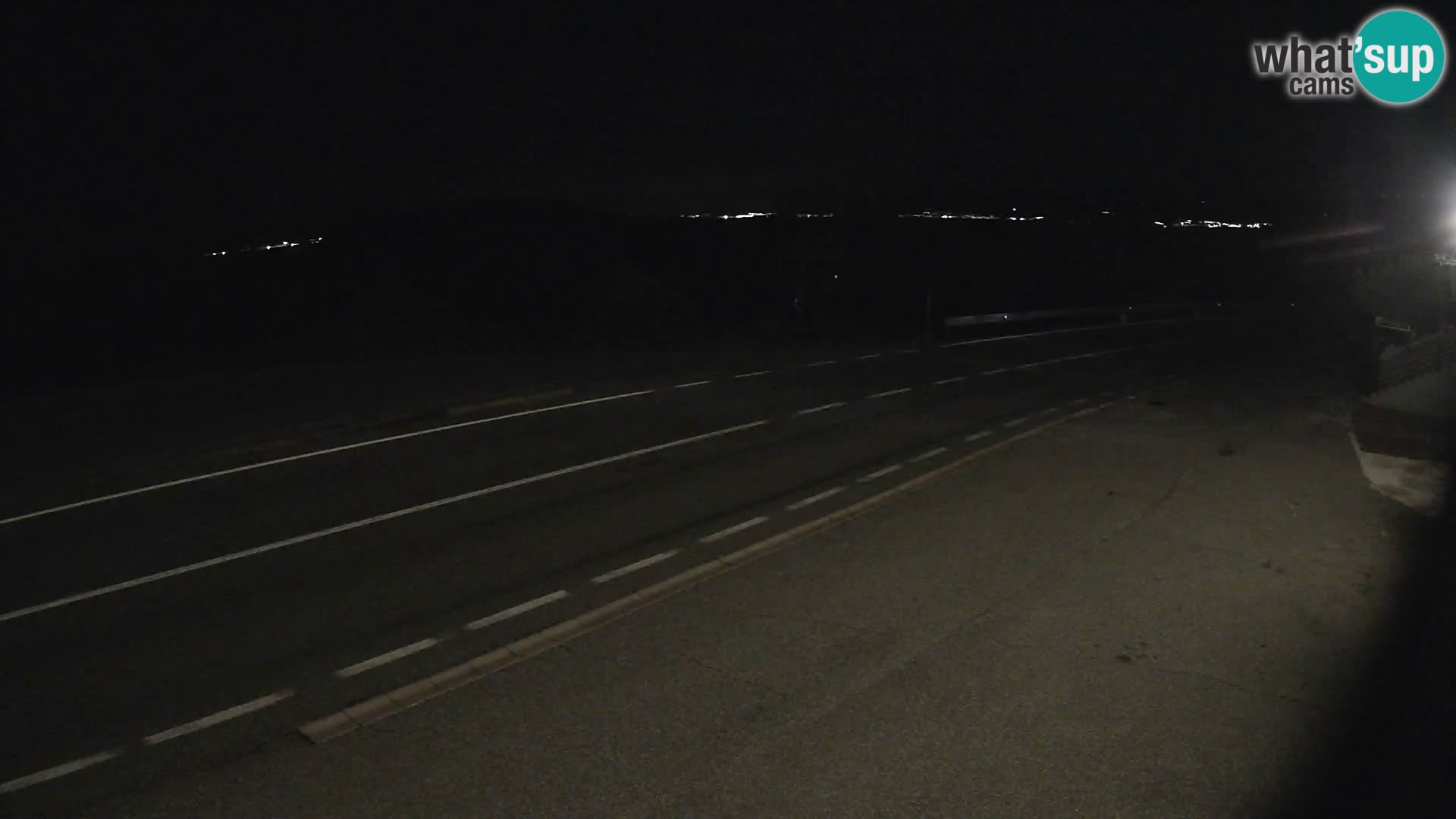 Webcam autoroute Adriatique D8 près de SENJ – vue sur l’île de KRK