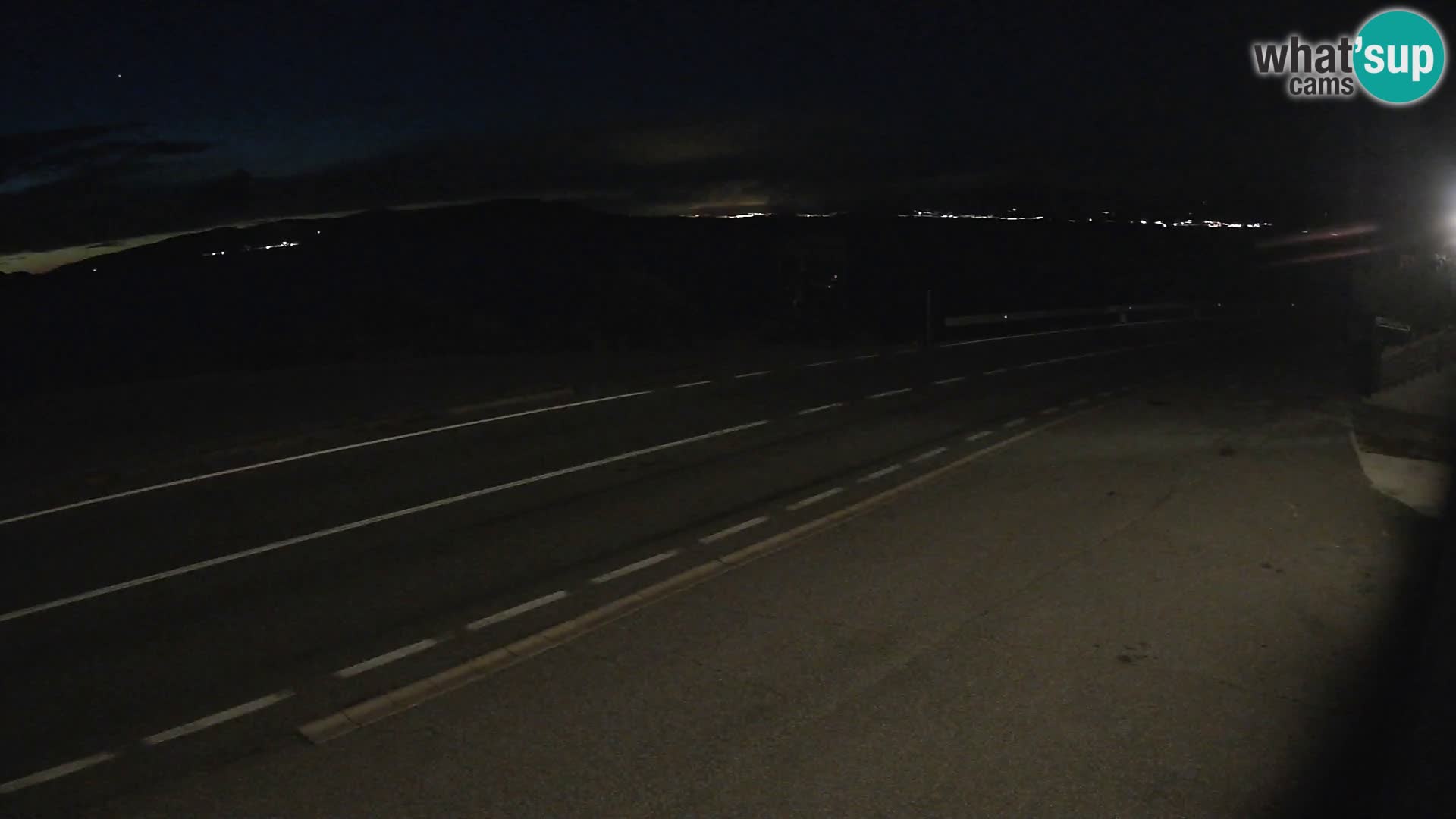 Webcam Adria-Autobahn D8 bei SENJ – Blick auf die Insel KRK