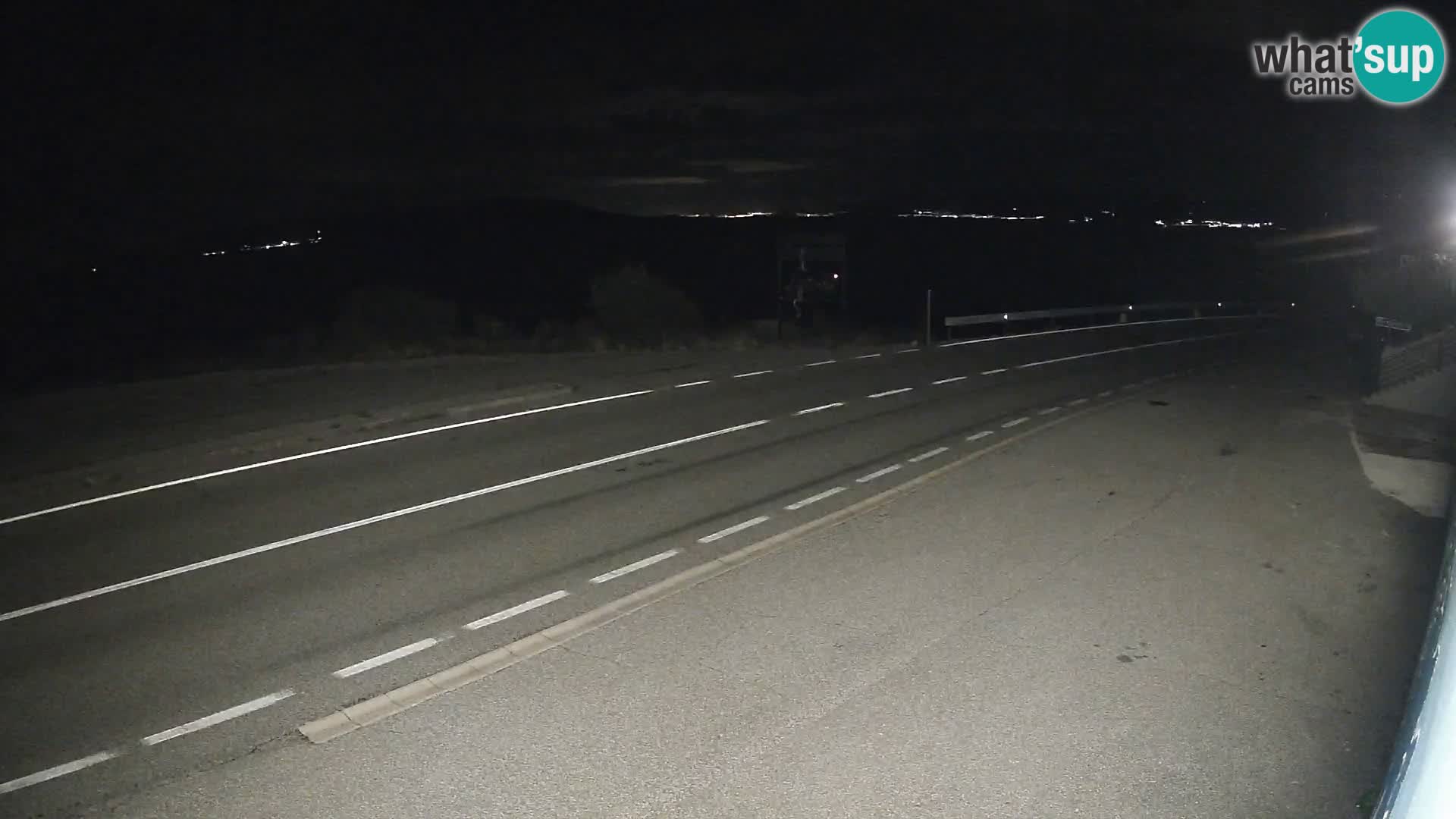 Webcam Adria-Autobahn D8 bei SENJ – Blick auf die Insel KRK