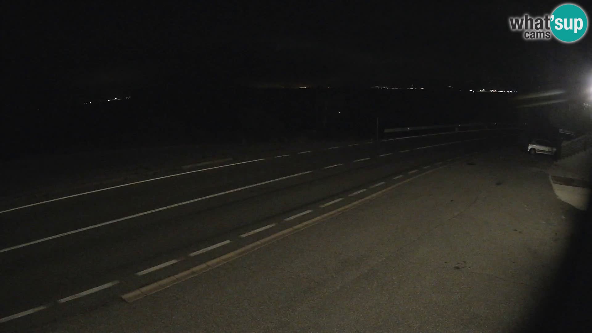 Webcam Adria-Autobahn D8 bei SENJ – Blick auf die Insel KRK