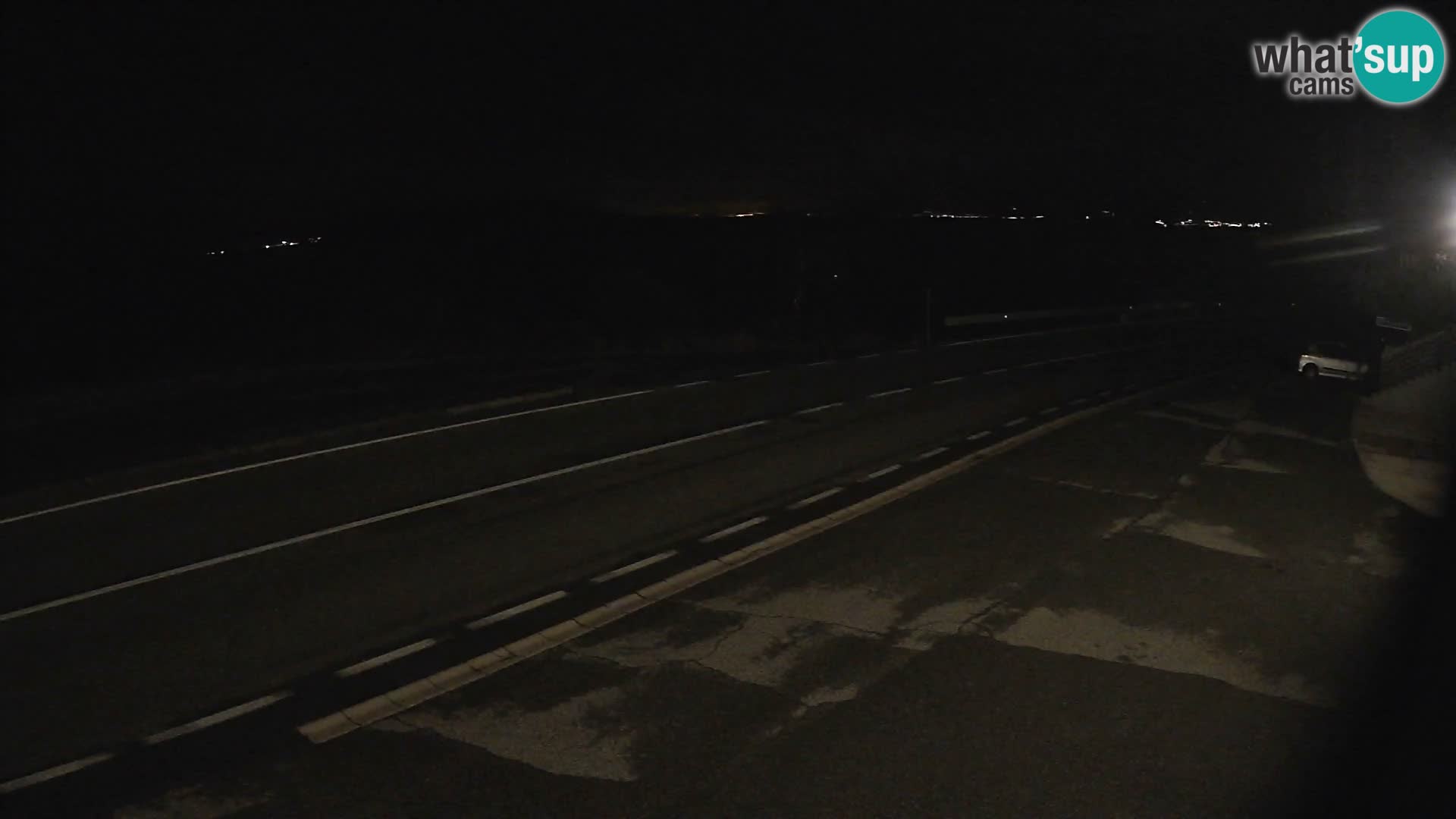 Webcam Adriatic highway D8 near SENJ – view to KRK island
