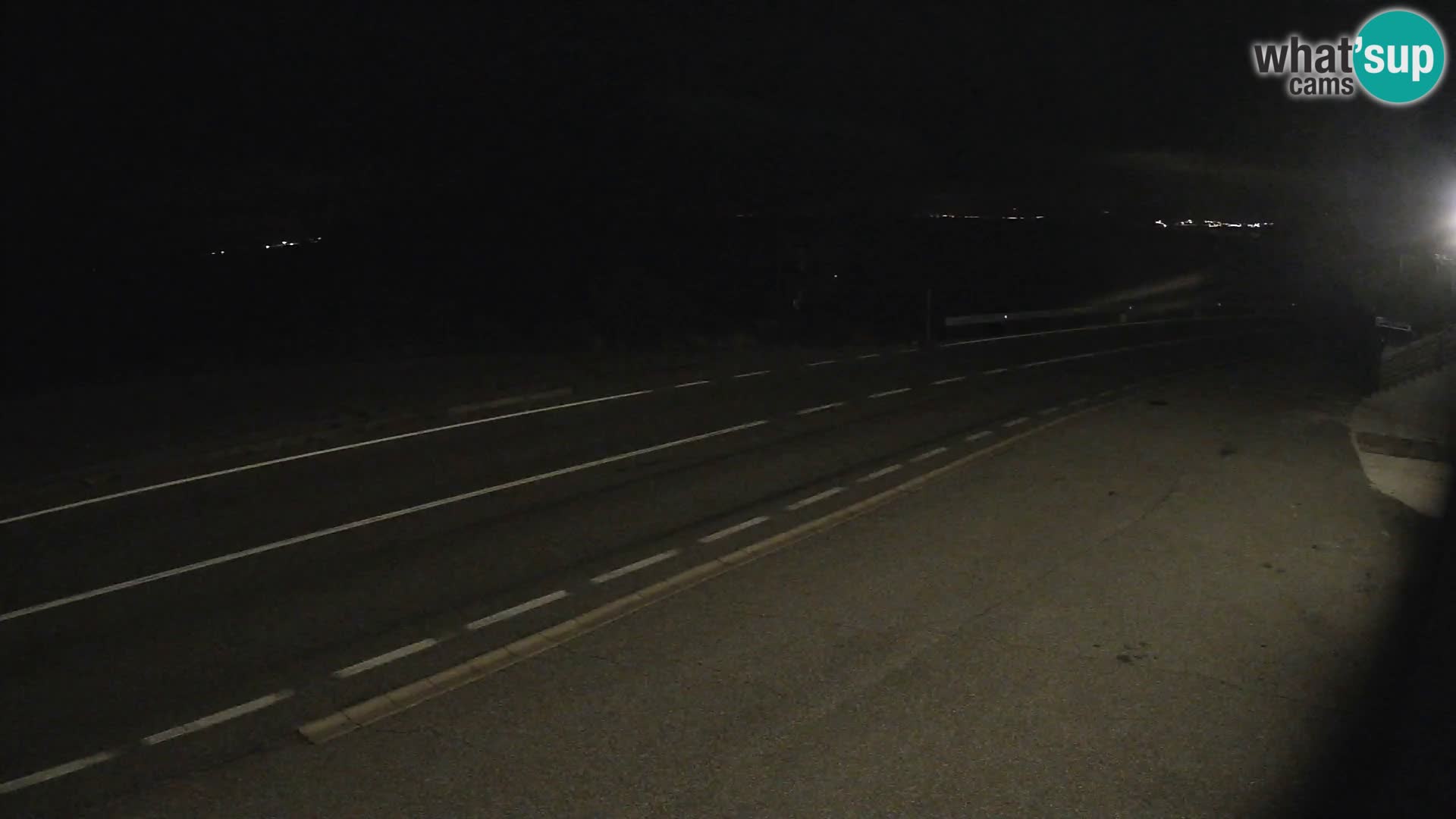 Webcam autoroute Adriatique D8 près de SENJ – vue sur l’île de KRK