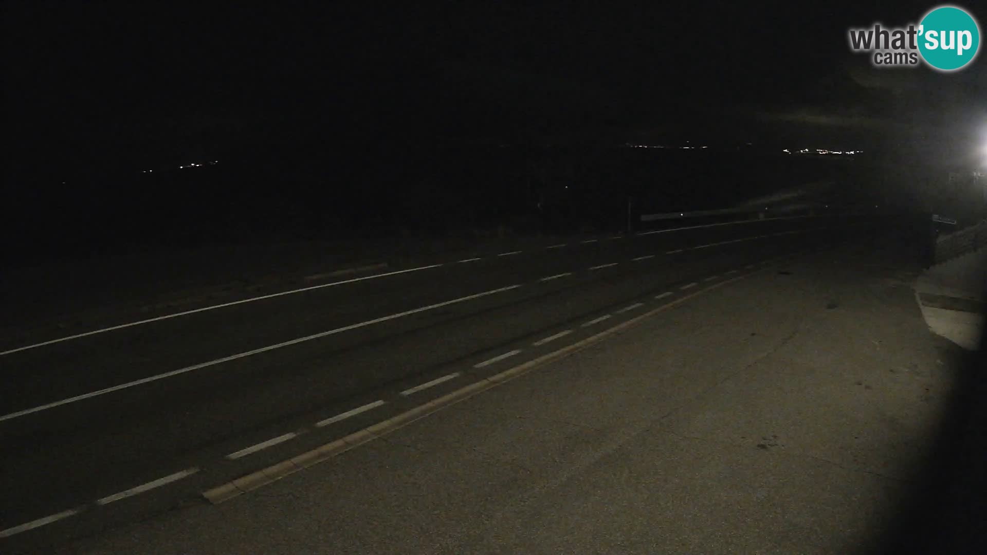 Webcam autopista adriática D8 cerca de SENJ – vista de la isla de KRK