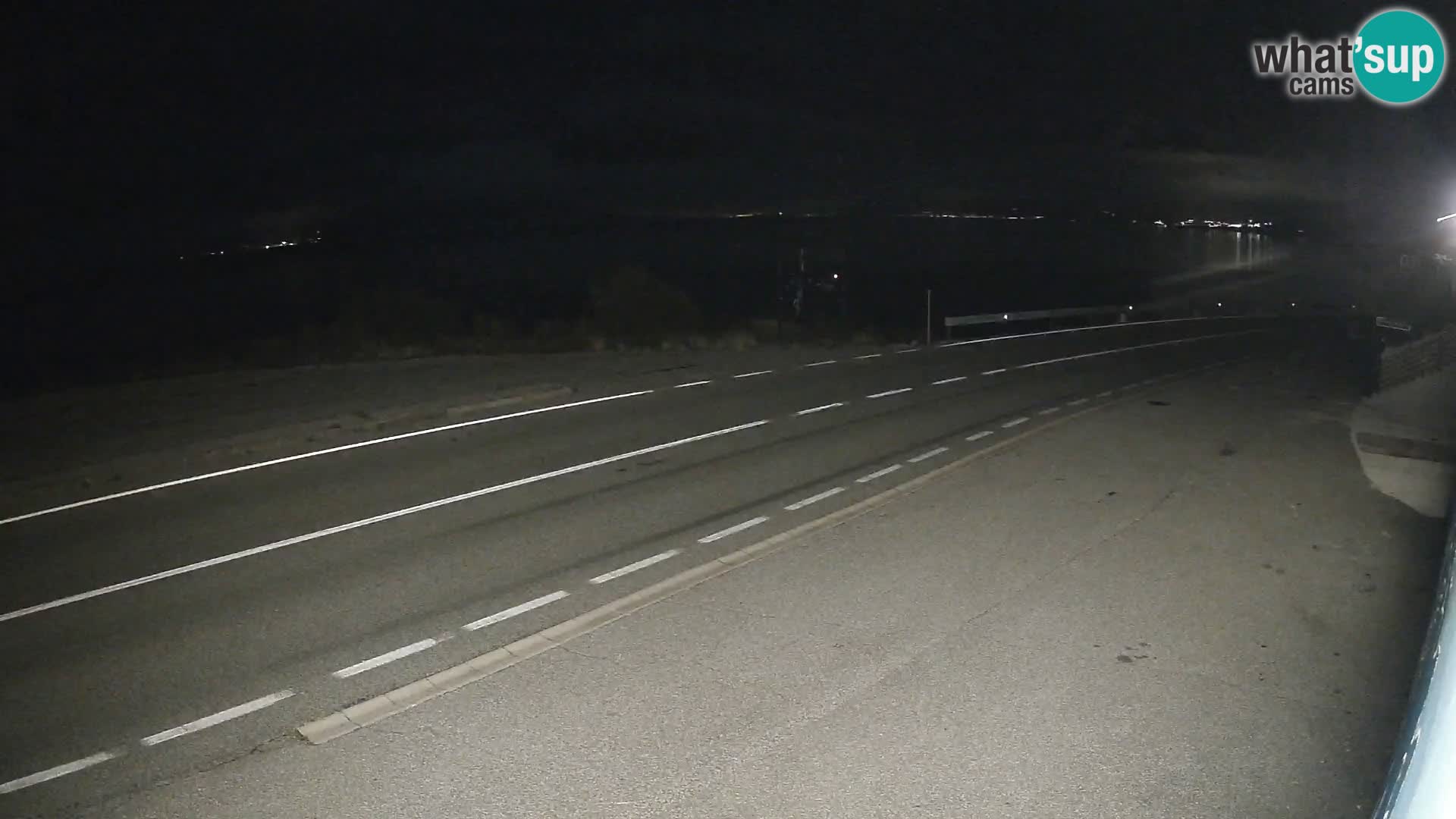 Webcam Adriatic highway D8 near SENJ – view to KRK island
