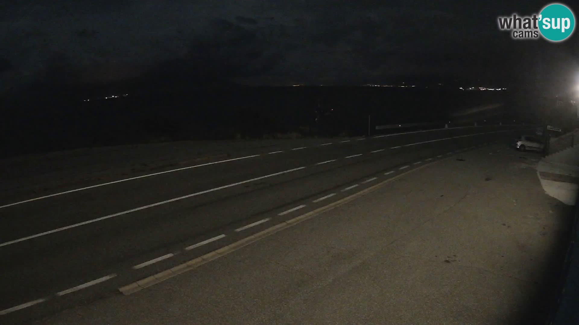 Webcam Adriatic highway D8 near SENJ – view to KRK island