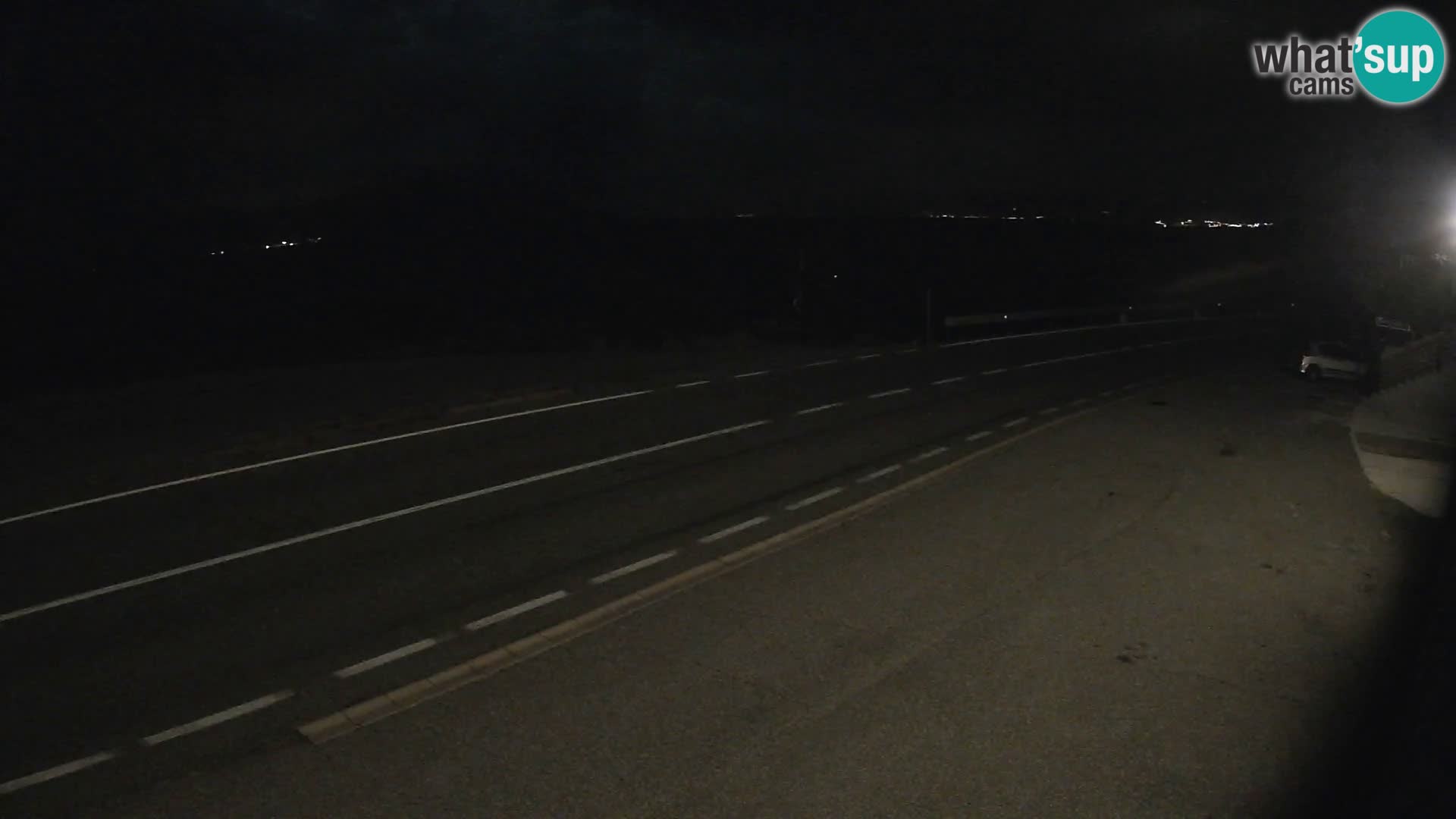 Webcam Adriatic highway D8 near SENJ – view to KRK island