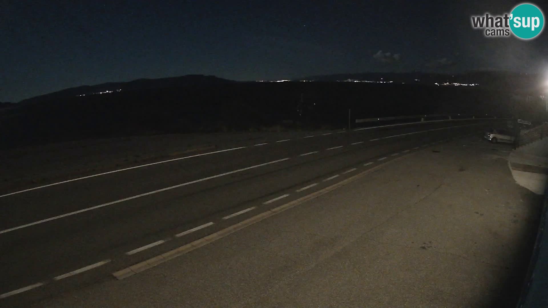 Webcam Adriatic highway D8 near SENJ – view to KRK island