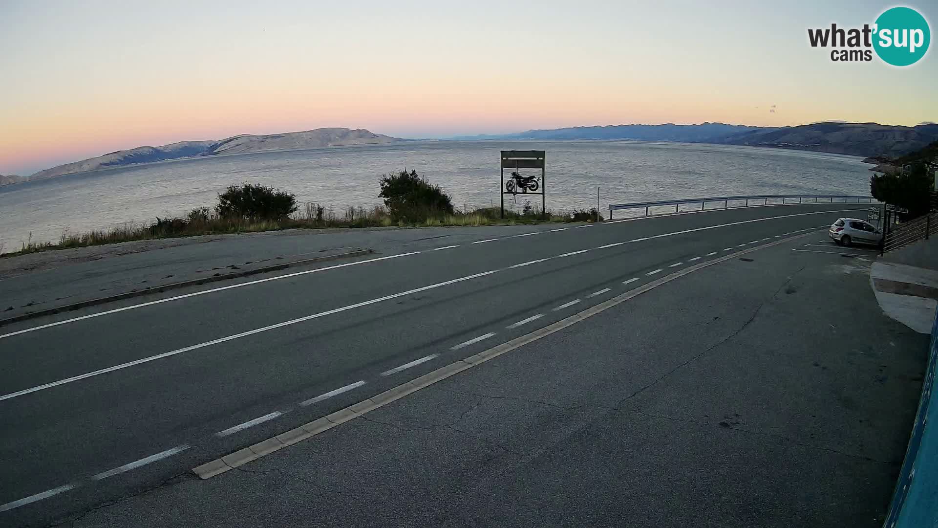 Webcam statale Adriatica D8 vicino SEGNA – Panorama su VEGLIA