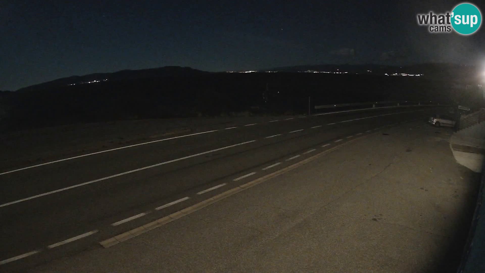 Webcam autoroute Adriatique D8 près de SENJ – vue sur l’île de KRK