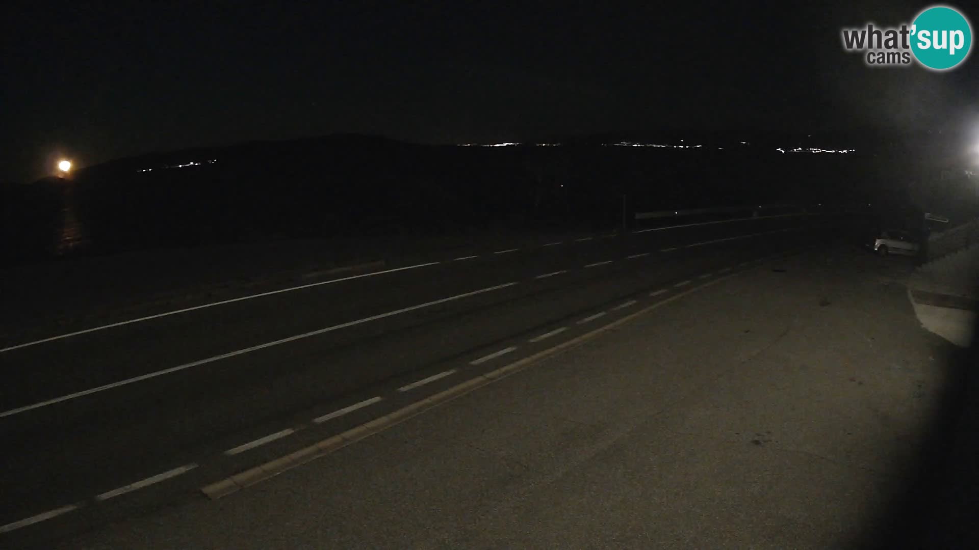 Webcam autoroute Adriatique D8 près de SENJ – vue sur l’île de KRK