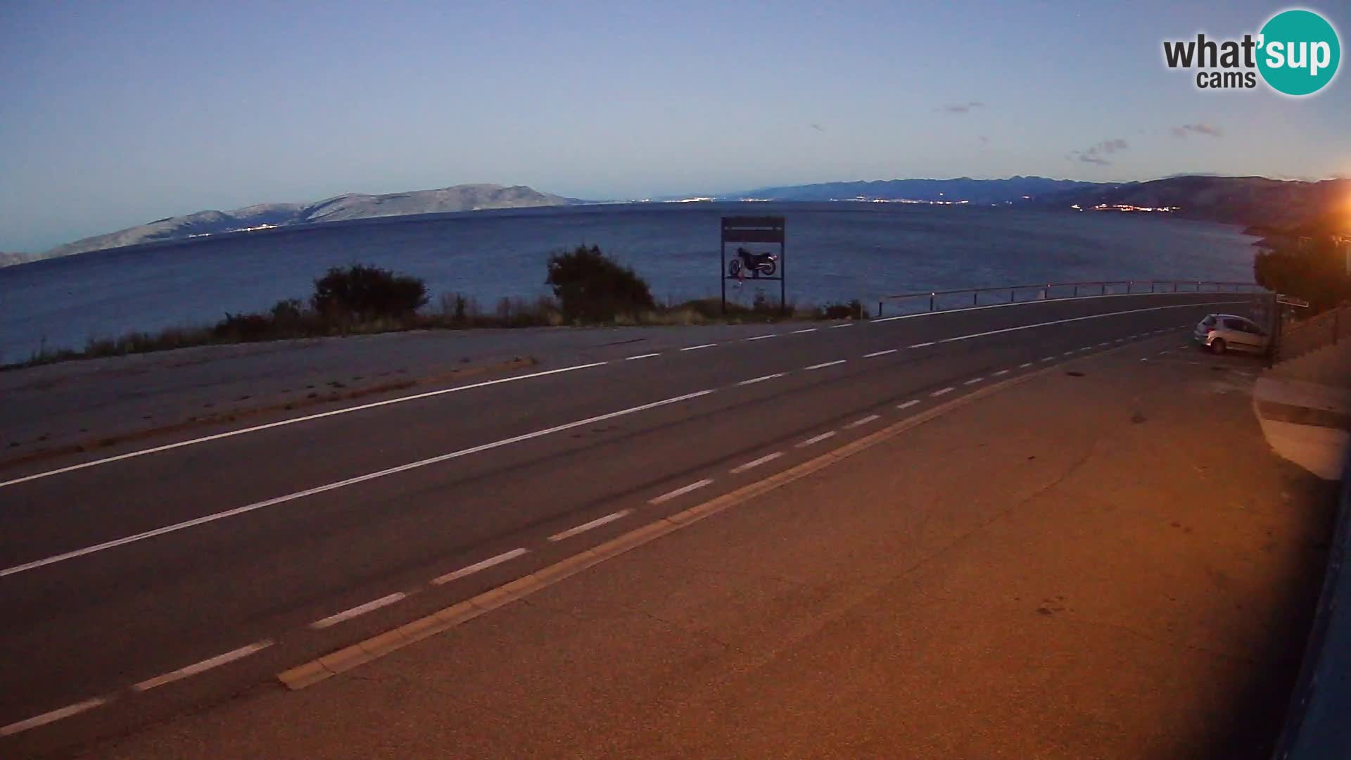 Webcam statale Adriatica D8 vicino SEGNA – Panorama su VEGLIA