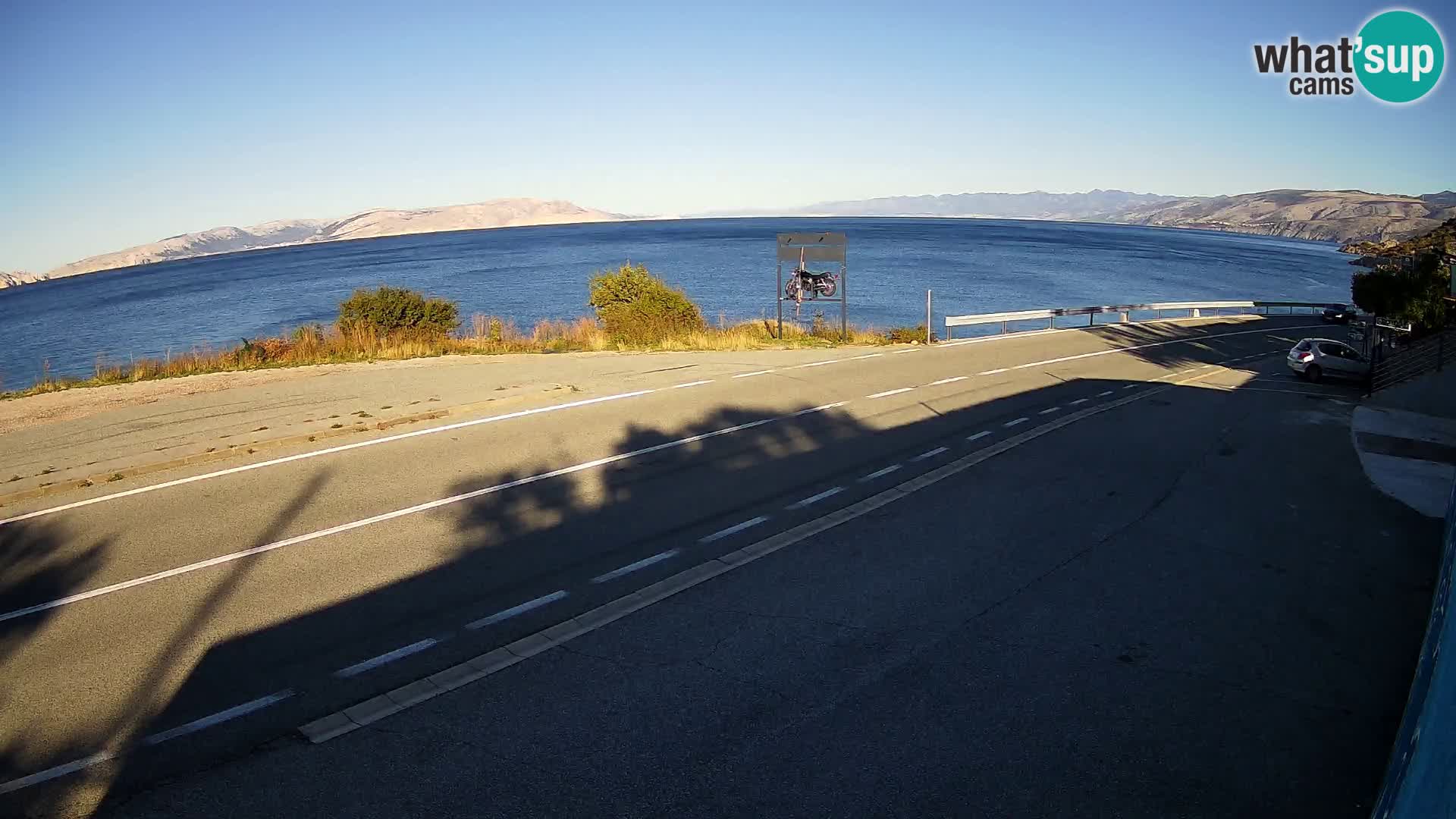 Webcam statale Adriatica D8 vicino SEGNA – Panorama su VEGLIA