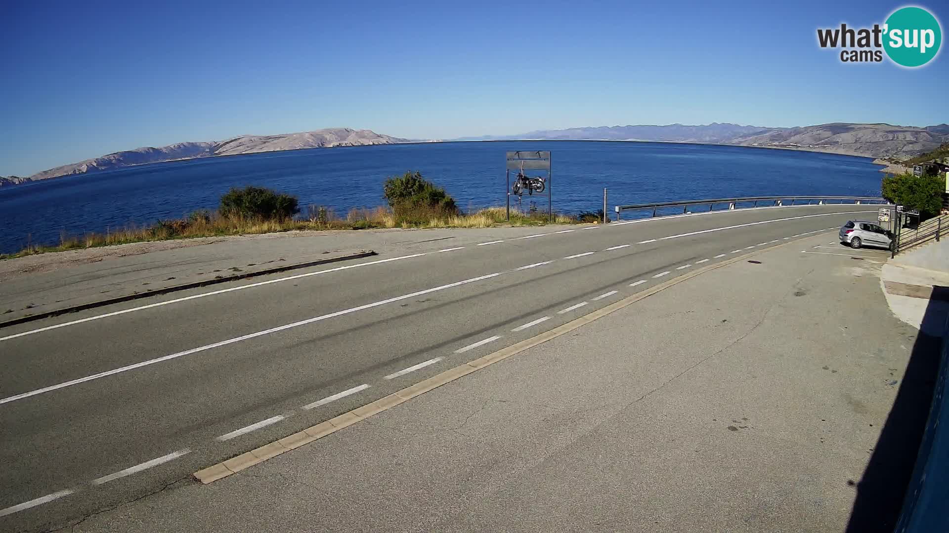 Webcam statale Adriatica D8 vicino SEGNA – Panorama su VEGLIA