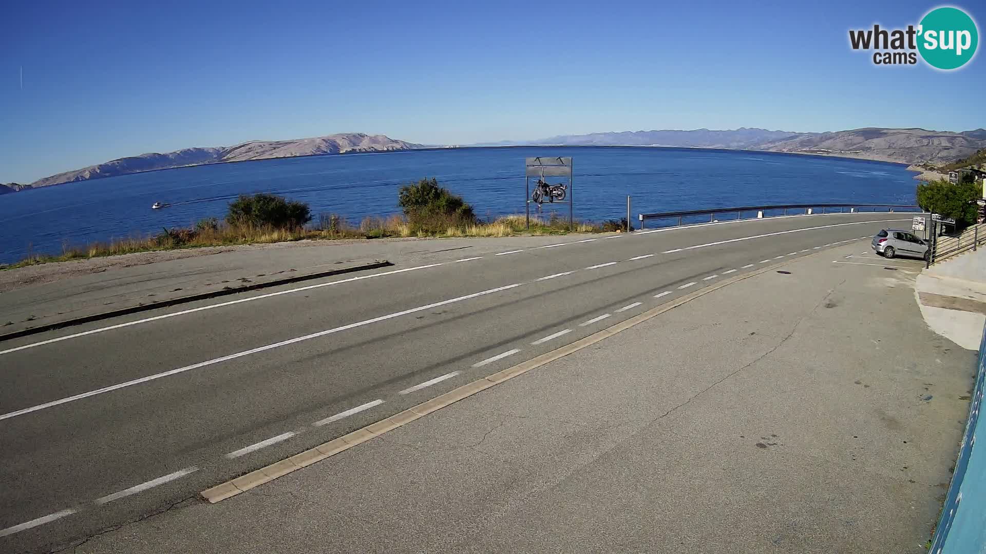 Webcam statale Adriatica D8 vicino SEGNA – Panorama su VEGLIA