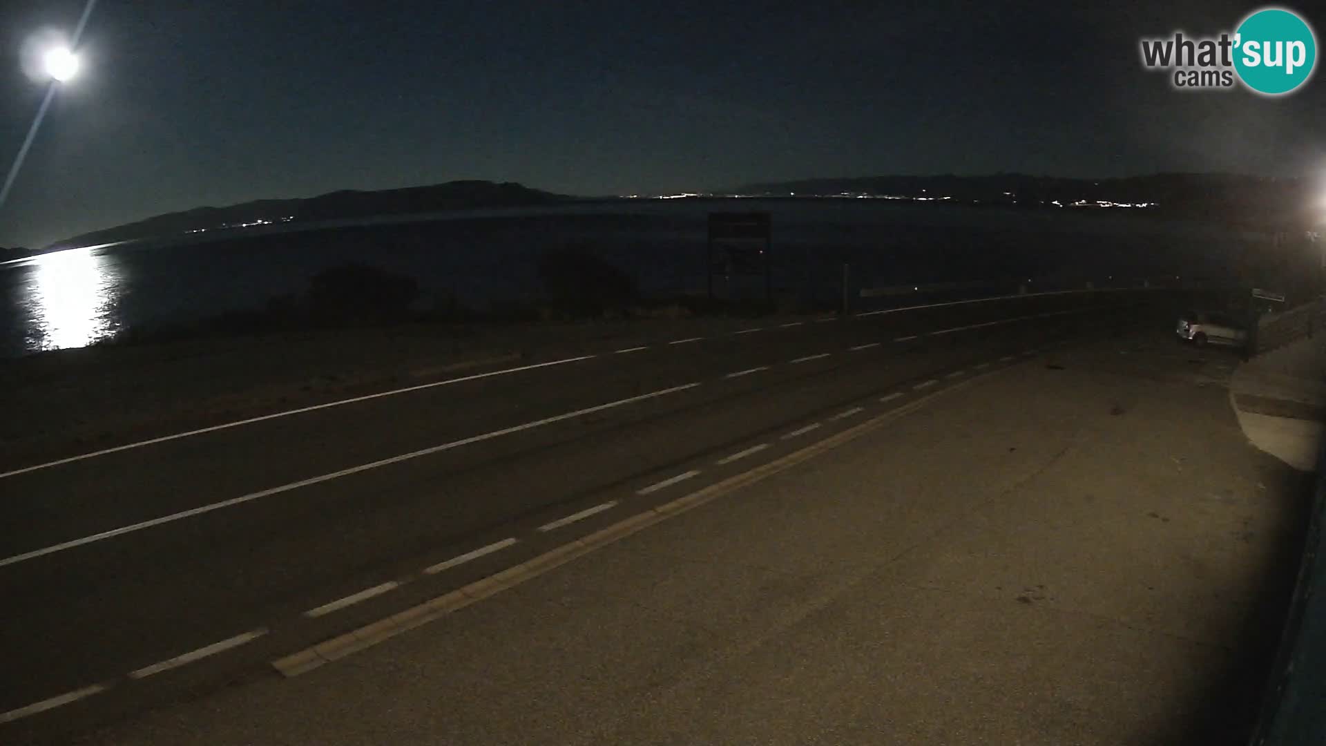 Webcam autoroute Adriatique D8 près de SENJ – vue sur l’île de KRK