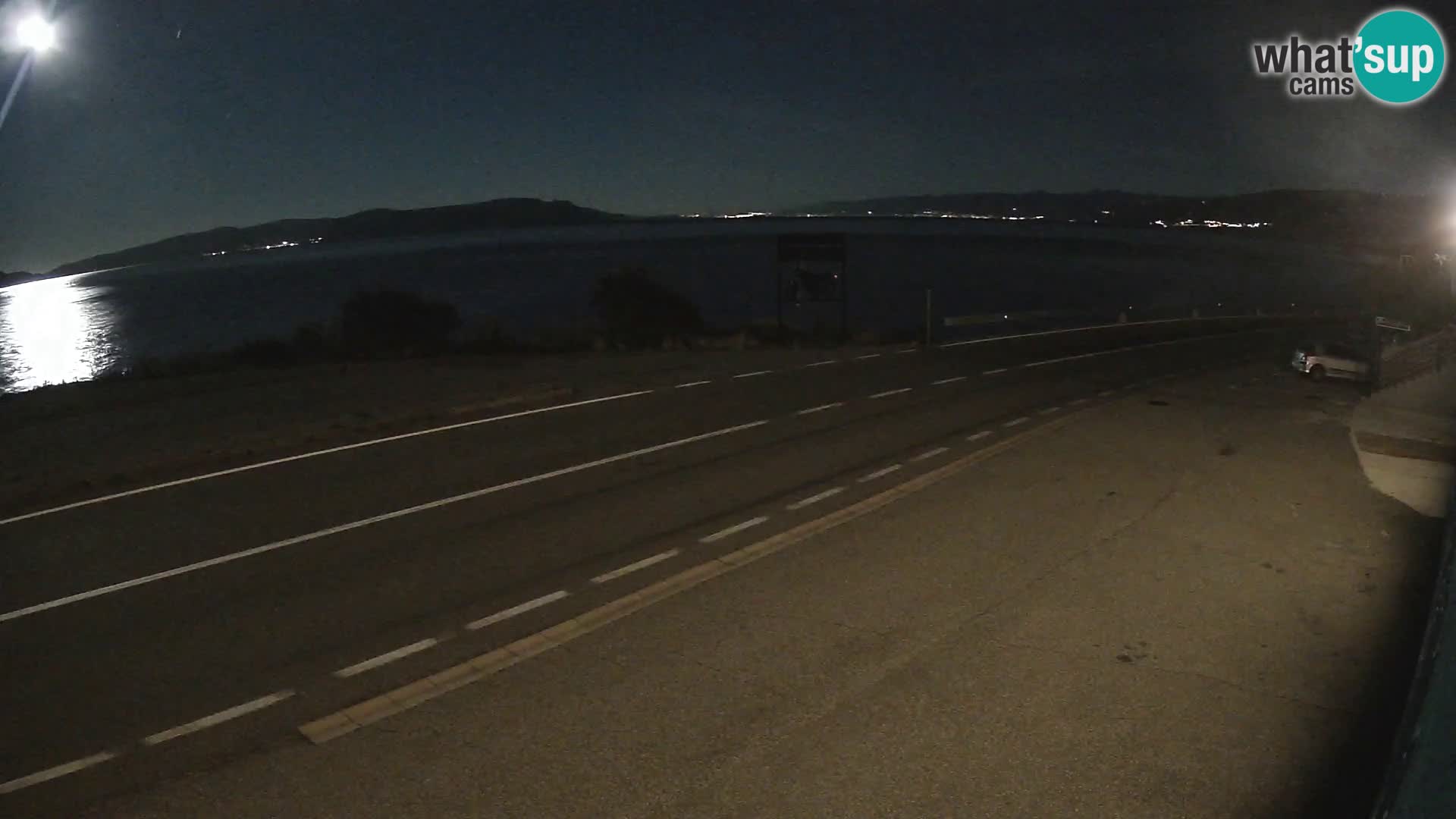 Webcam autoroute Adriatique D8 près de SENJ – vue sur l’île de KRK