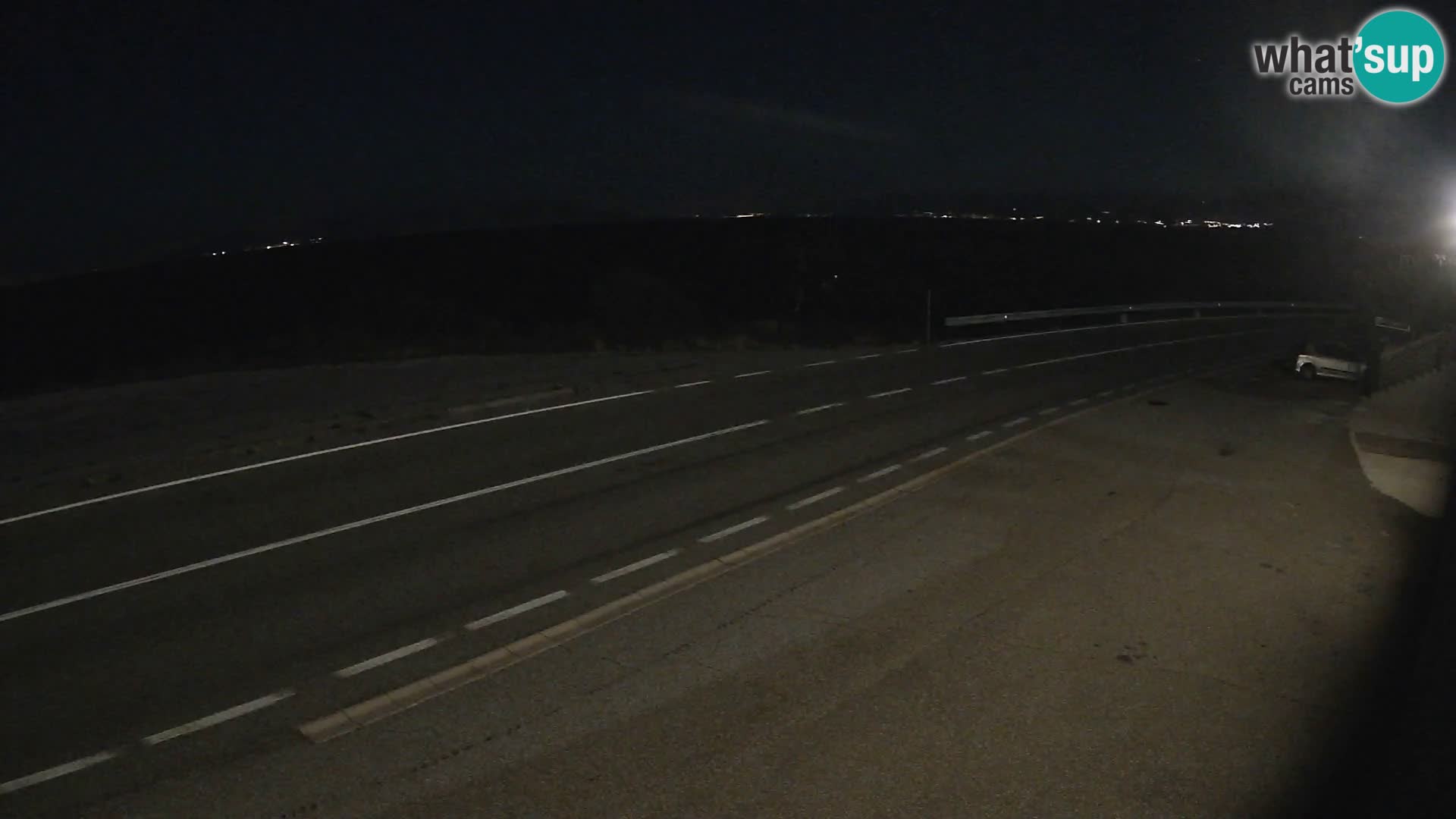 Webcam Adriatic highway D8 near SENJ – view to KRK island