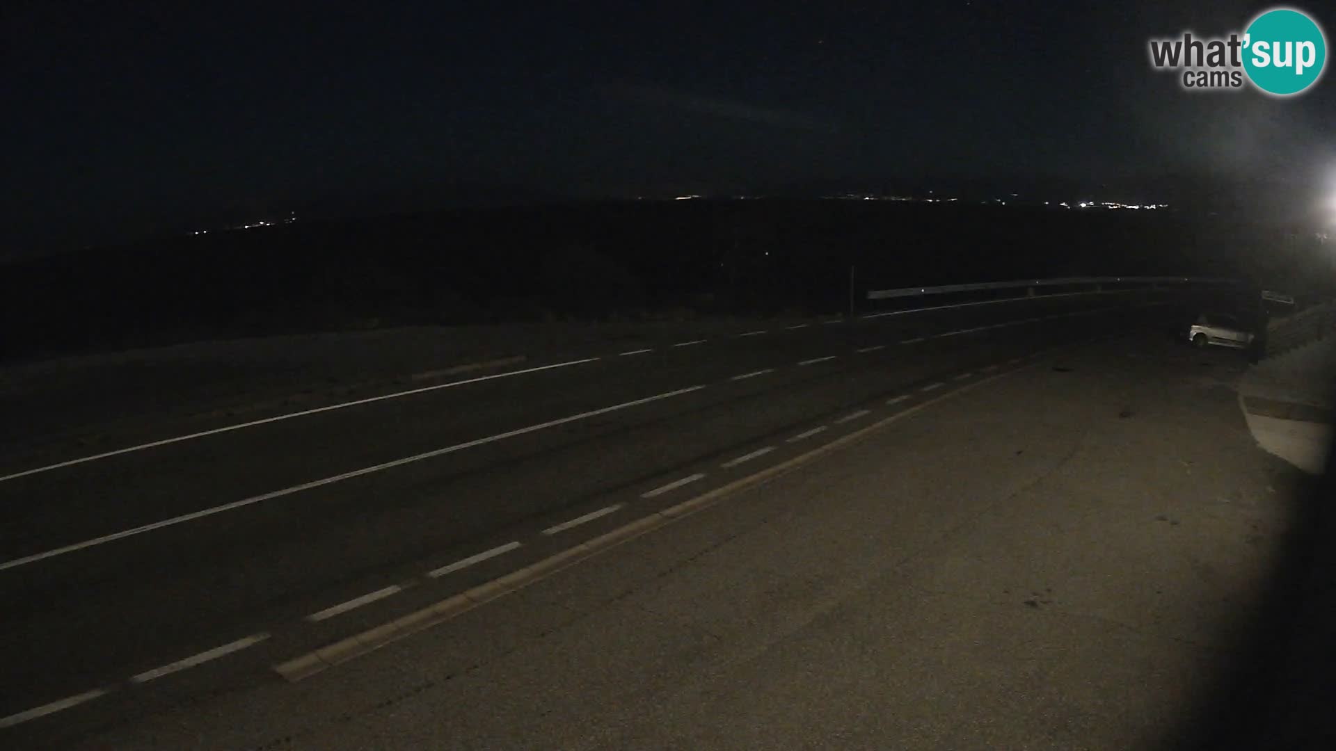 Webcam Adriatic highway D8 near SENJ – view to KRK island