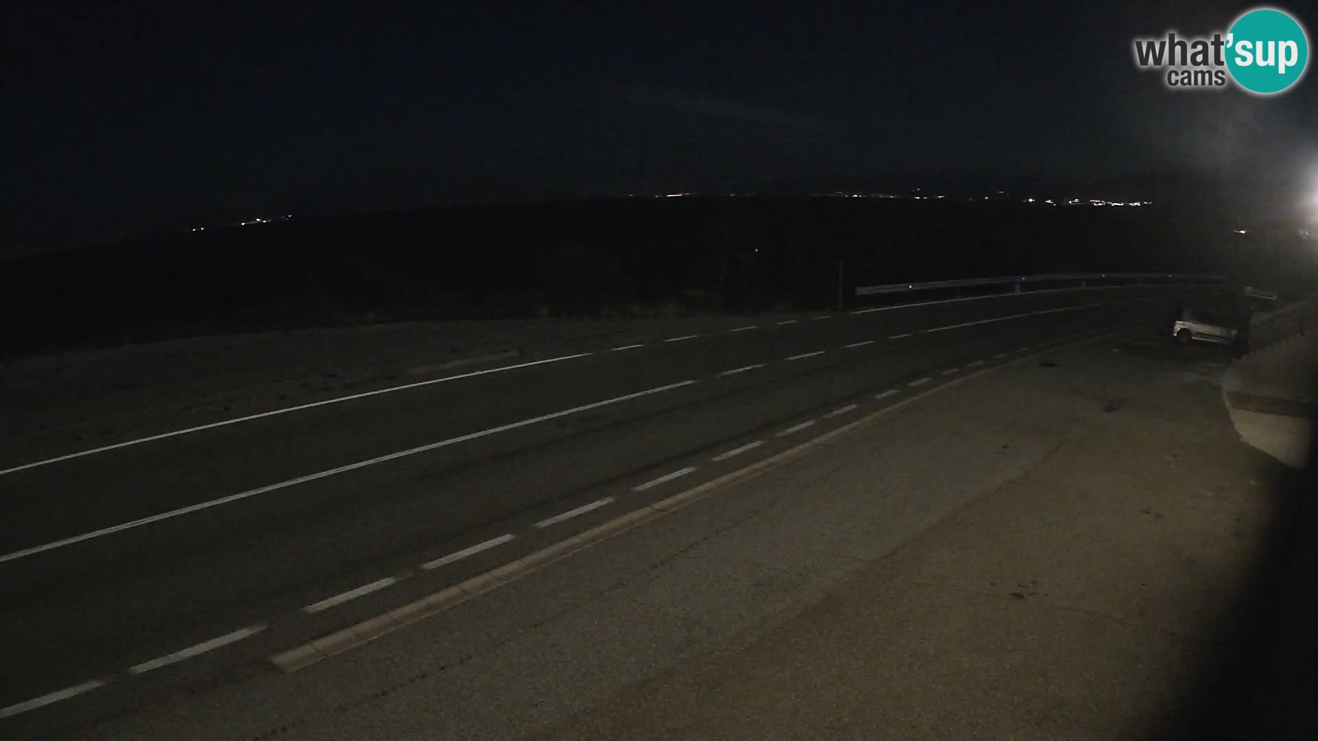 Webcam Adriatic highway D8 near SENJ – view to KRK island