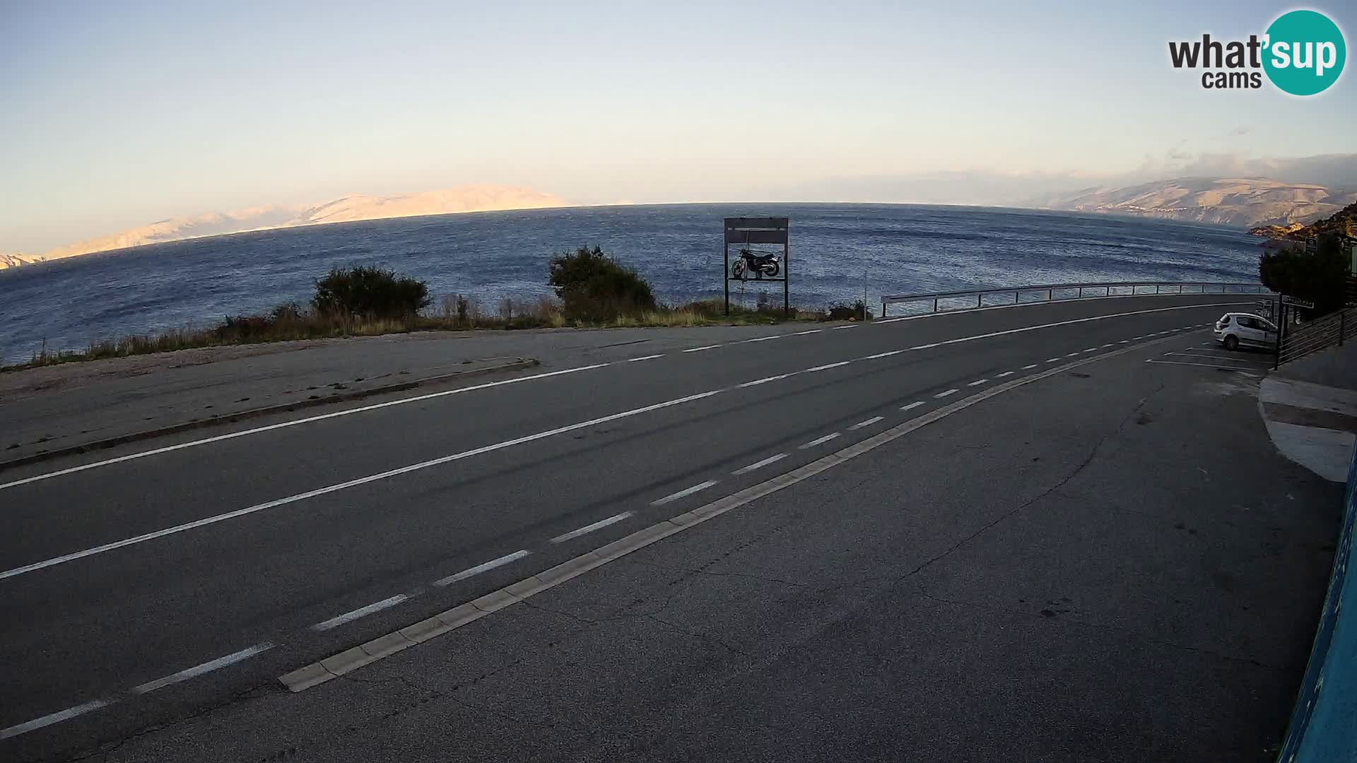 Webcam statale Adriatica D8 vicino SEGNA – Panorama su VEGLIA