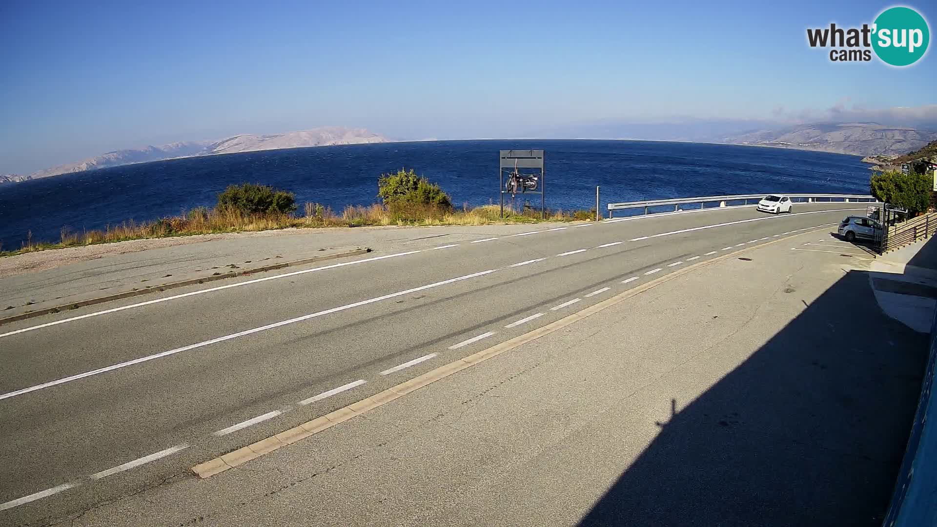 Webcam statale Adriatica D8 vicino SEGNA – Panorama su VEGLIA
