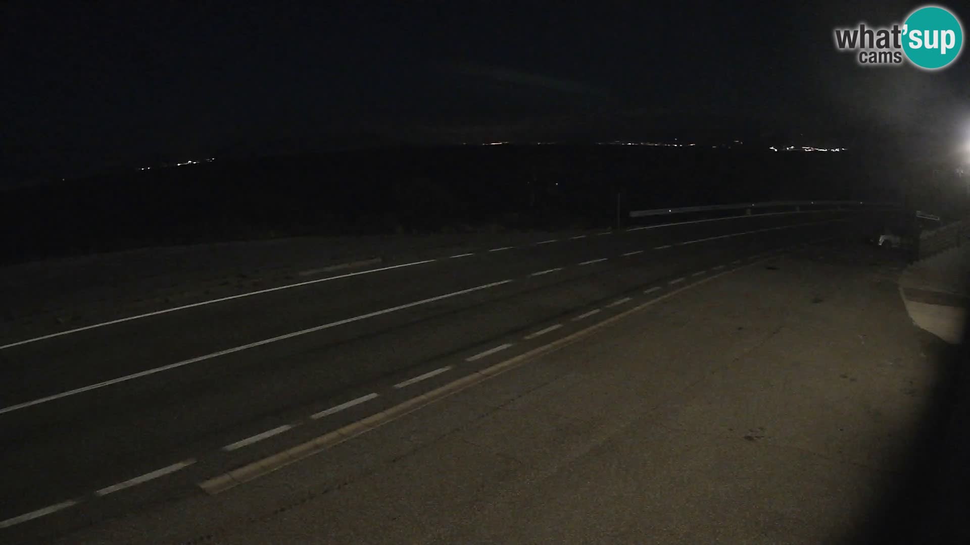 Webcam autoroute Adriatique D8 près de SENJ – vue sur l’île de KRK