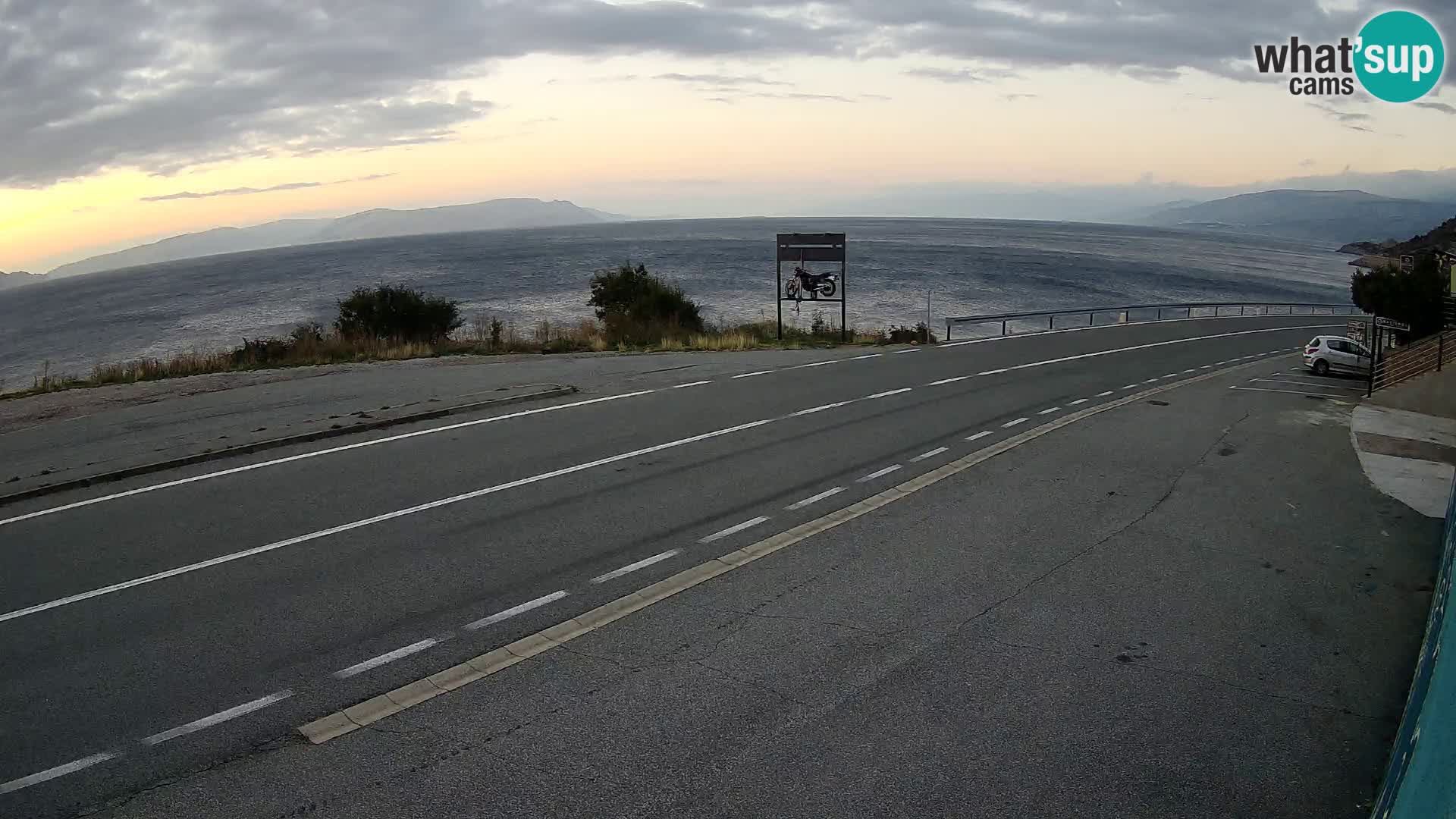 Webcam statale Adriatica D8 vicino SEGNA – Panorama su VEGLIA