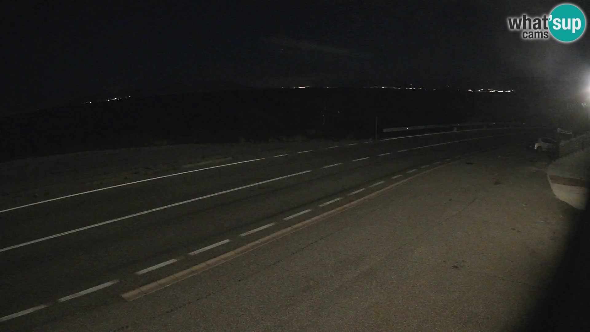 Webcam autoroute Adriatique D8 près de SENJ – vue sur l’île de KRK