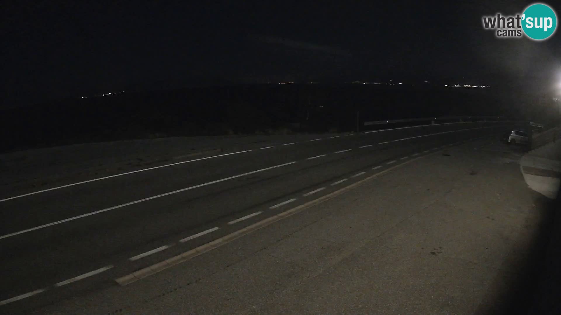 Webcam autoroute Adriatique D8 près de SENJ – vue sur l’île de KRK