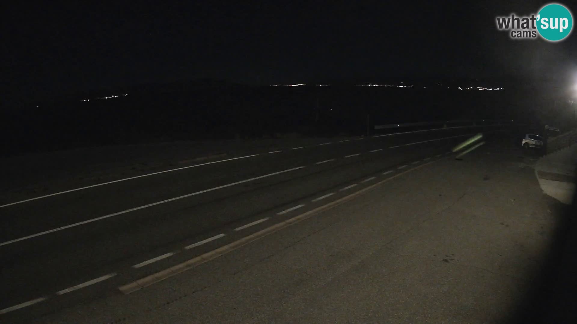 Webcam Adriatic highway D8 near SENJ – view to KRK island