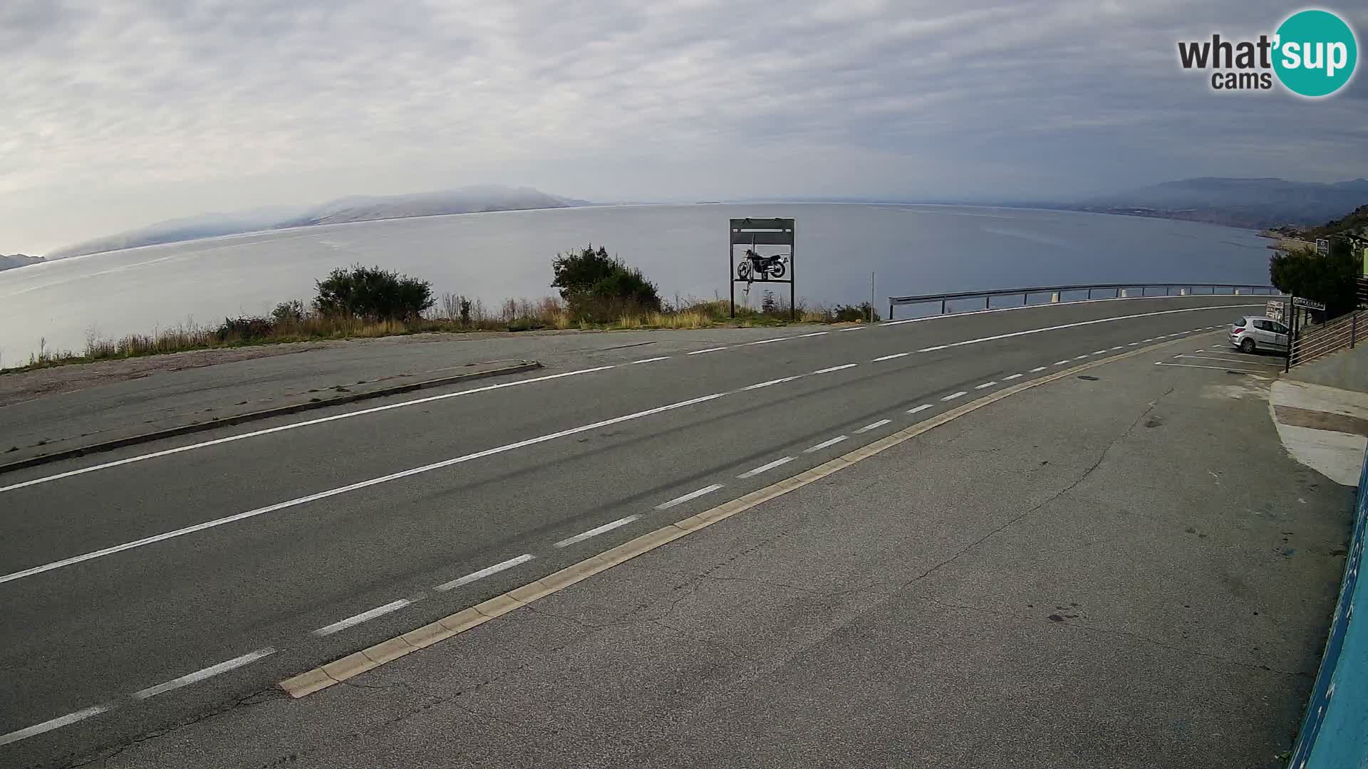 Webcam statale Adriatica D8 vicino SEGNA – Panorama su VEGLIA