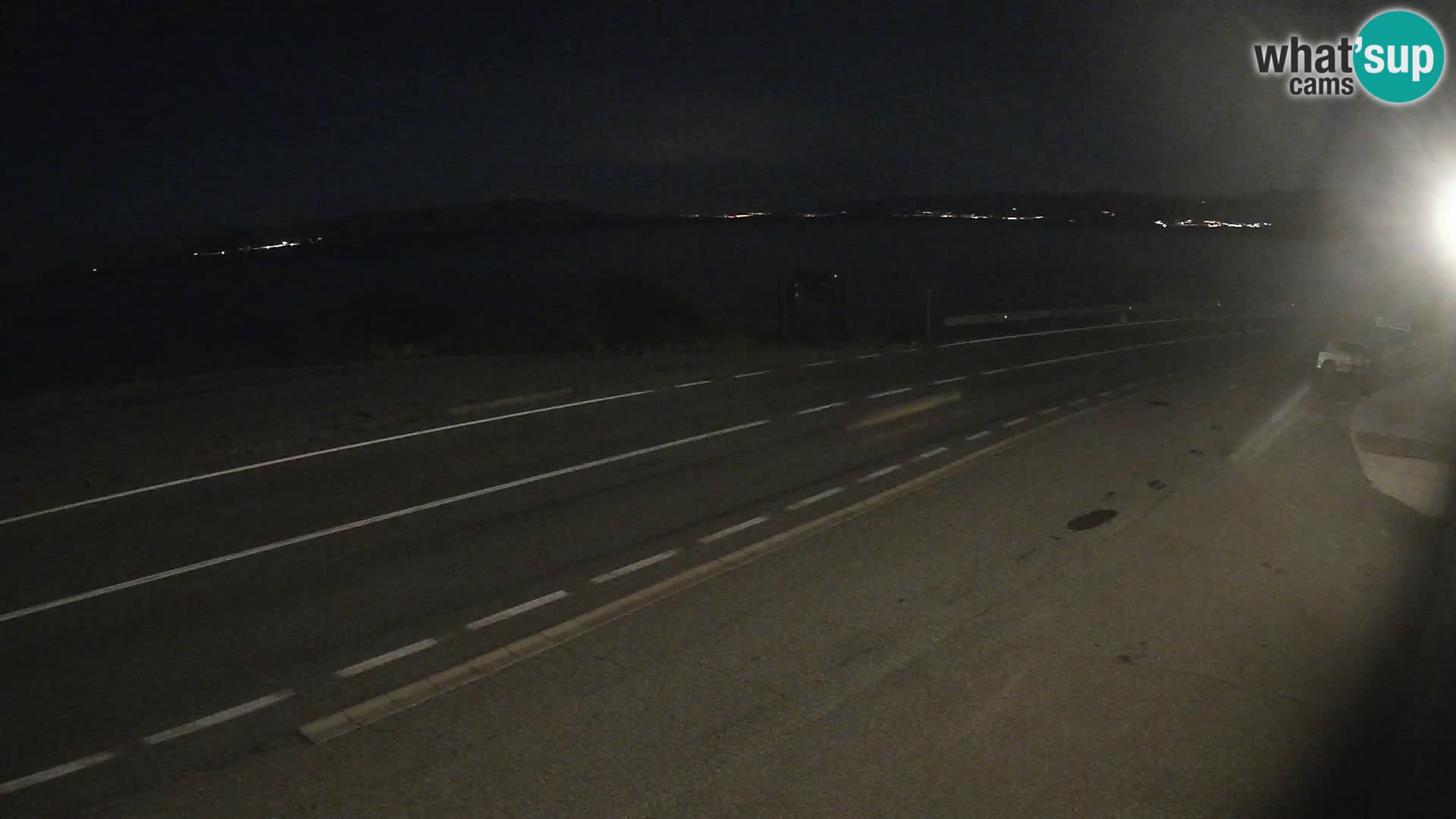 Webcam autoroute Adriatique D8 près de SENJ – vue sur l’île de KRK