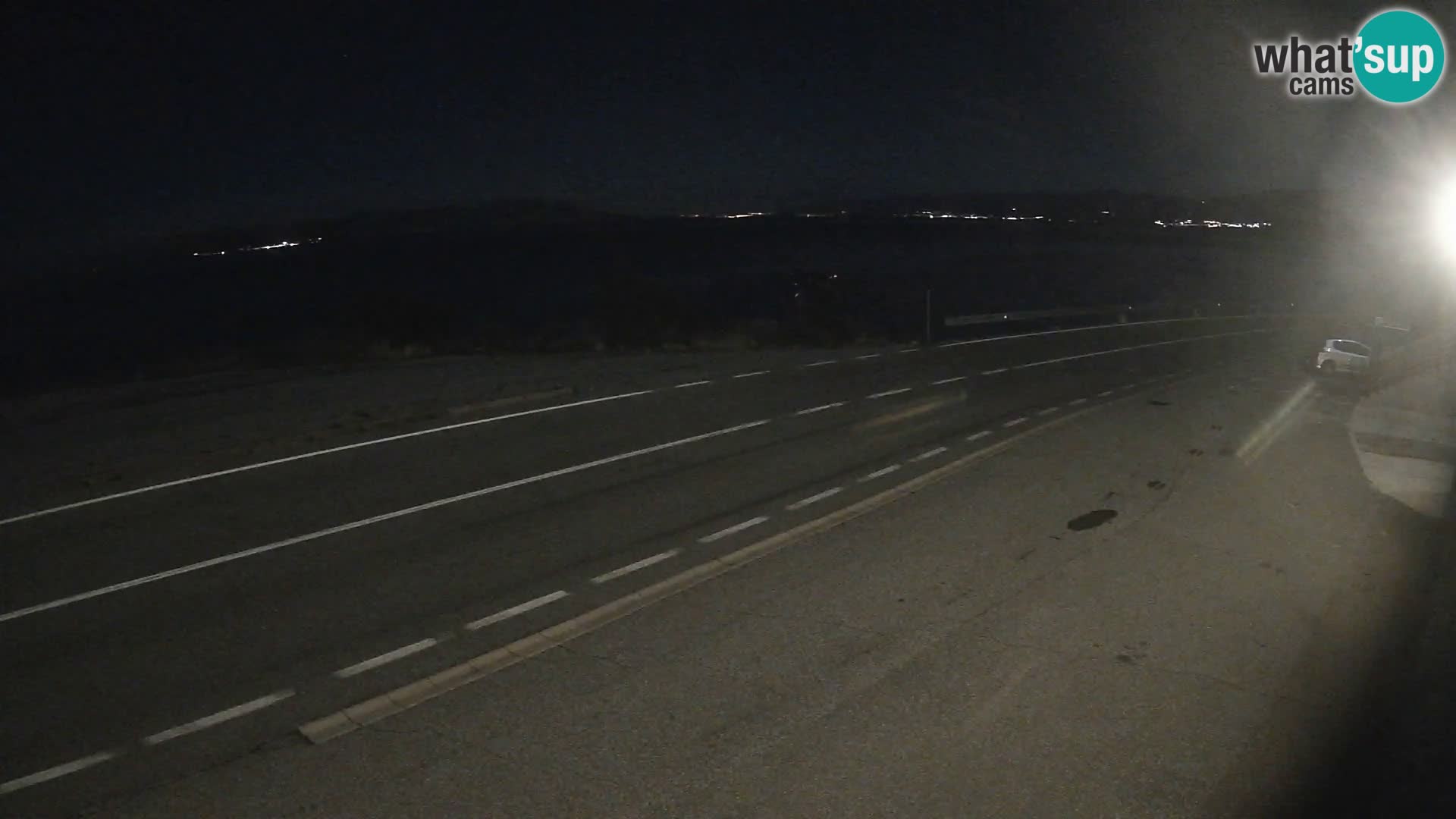 Webcam Adriatic highway D8 near SENJ – view to KRK island