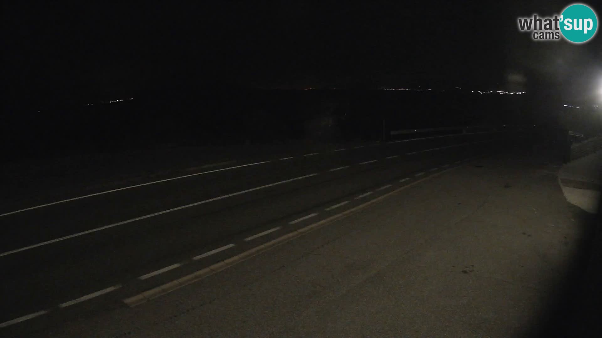 Webcam Adriatic highway D8 near SENJ – view to KRK island
