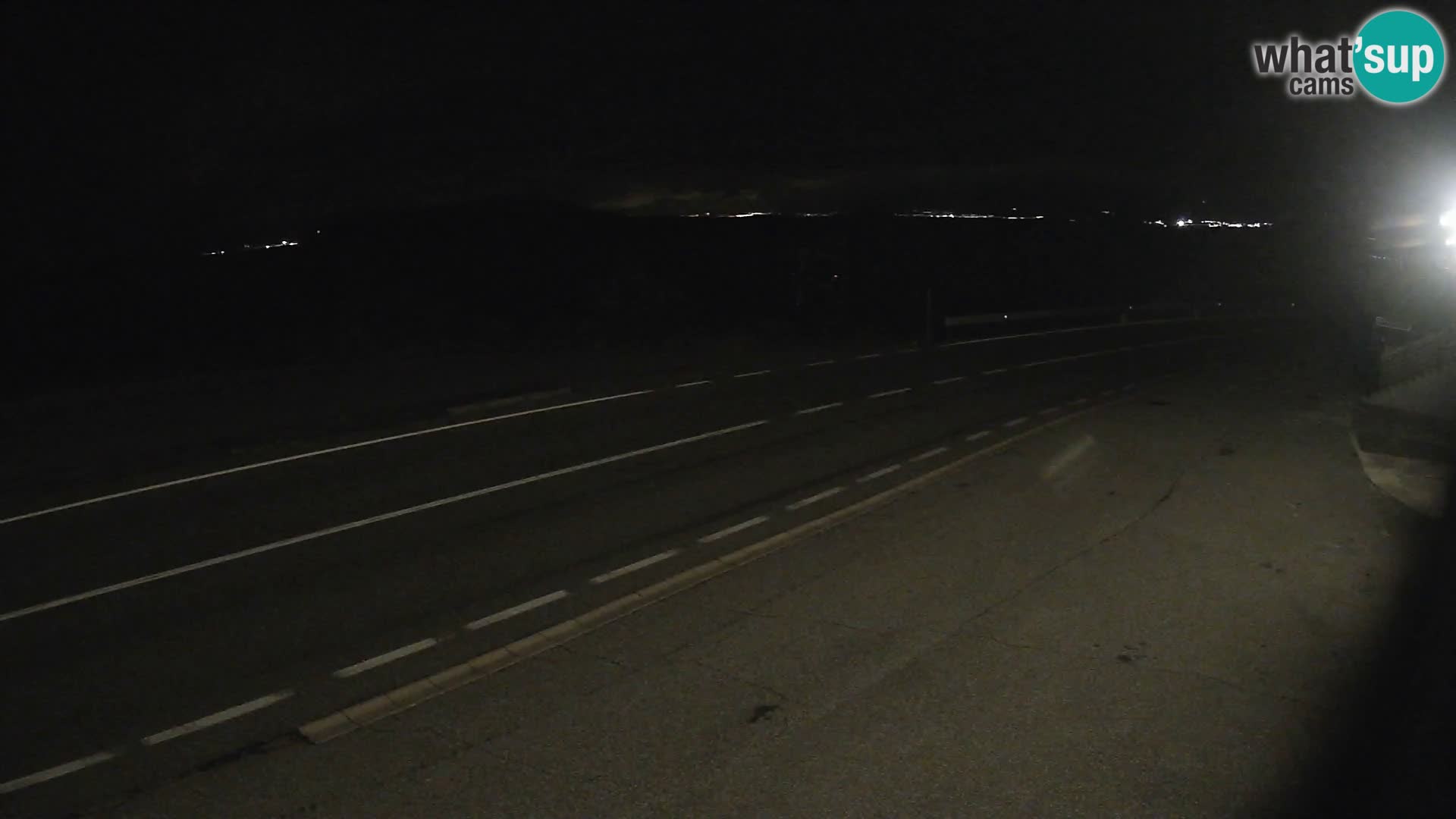 Webcam Adriatic highway D8 near SENJ – view to KRK island