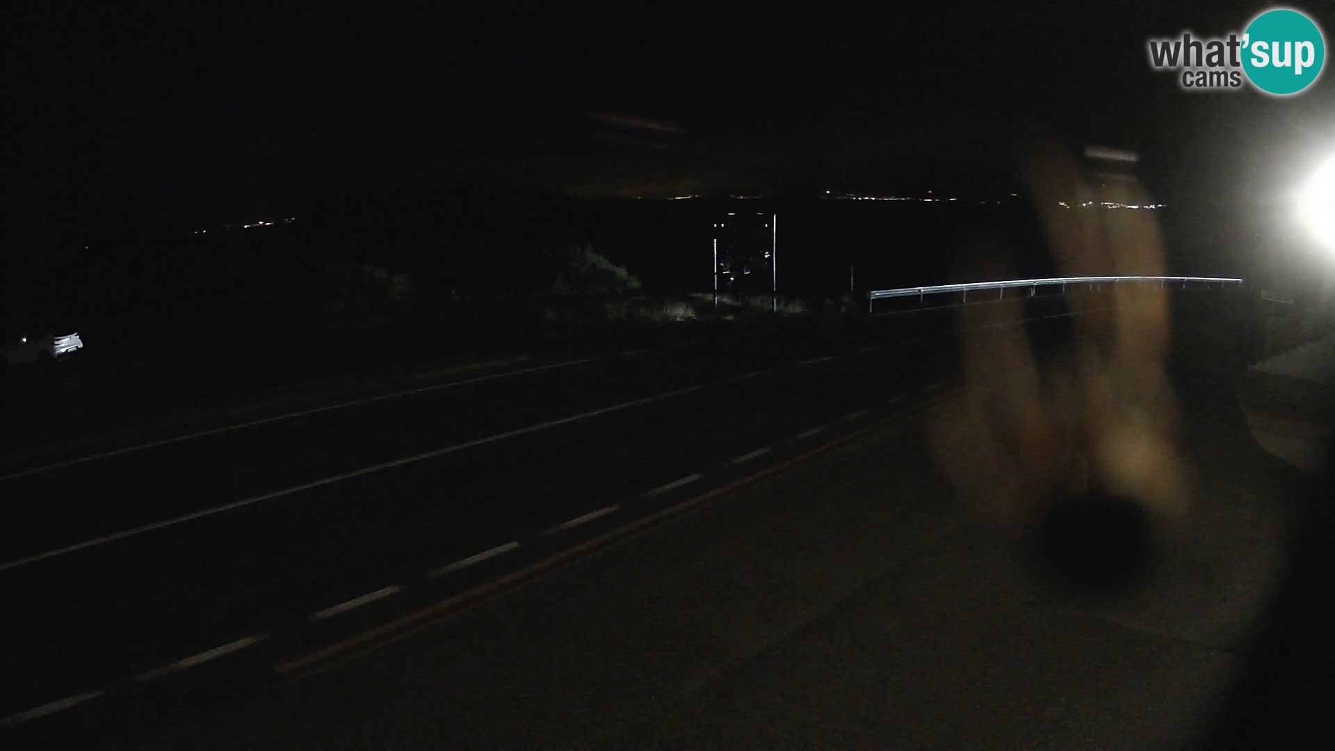 Webcam Adriatic highway D8 near SENJ – view to KRK island