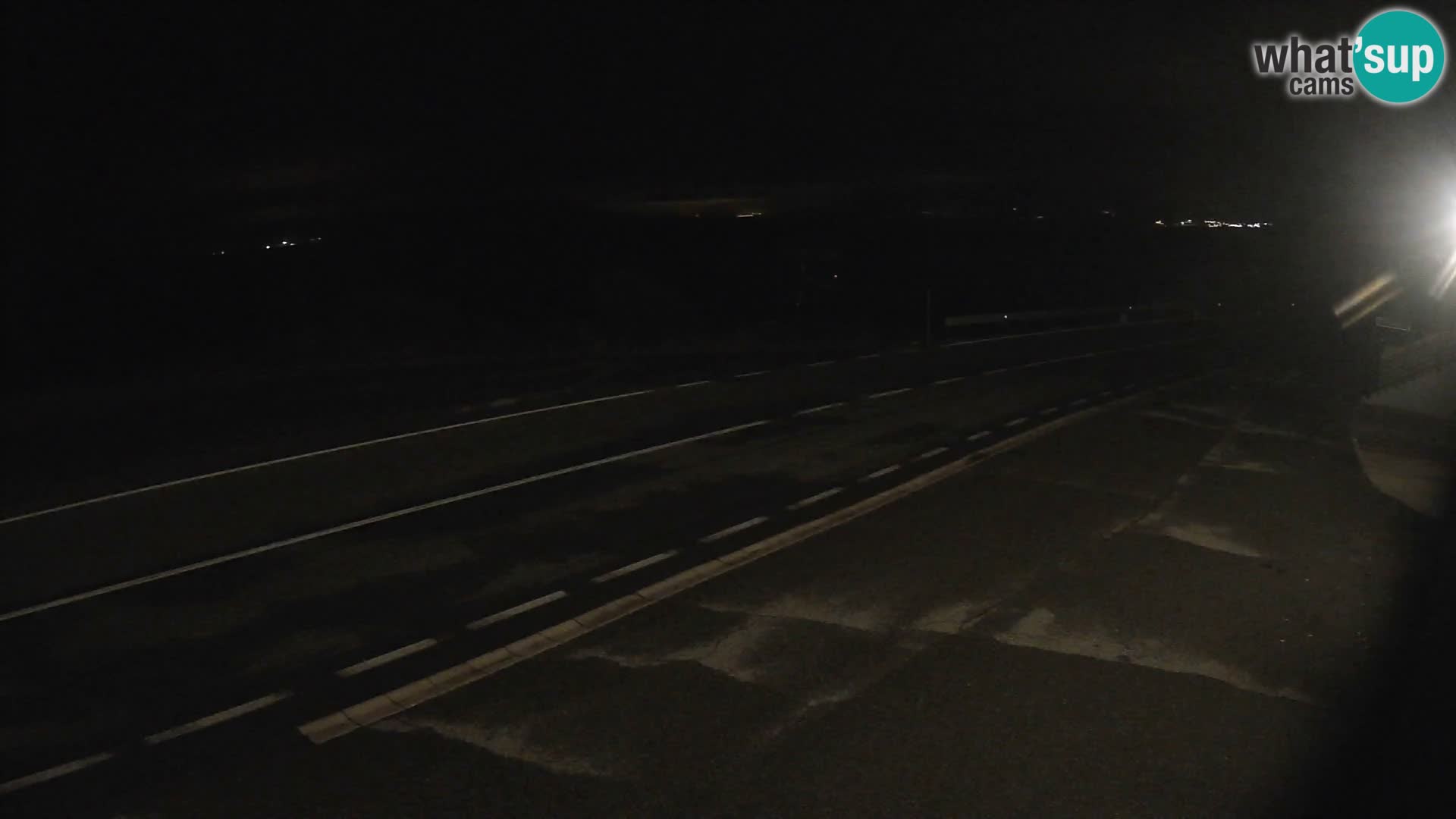 Webcam Adriatic highway D8 near SENJ – view to KRK island